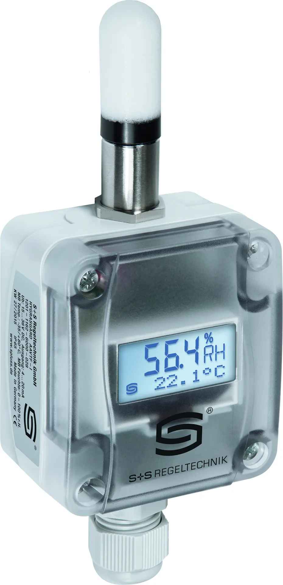 Produktfoto 1 von S+S REGELTECHNIK 1201-1161-6200-028 AAVTF-U LCD Aufputz