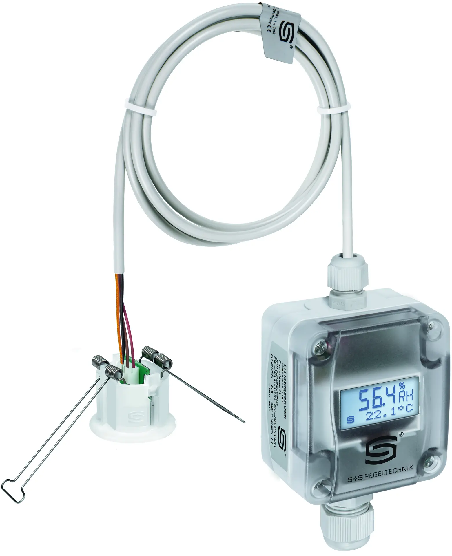 Produktfoto 1 von S+S REGELTECHNIK 1201-6131-1200-100 DFTF-U LCD-Deckeneinbauen