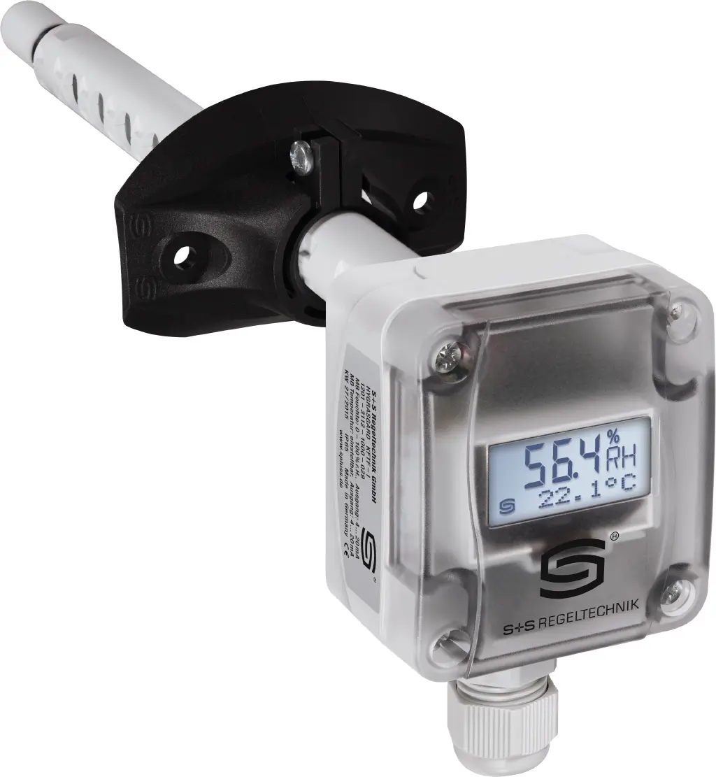 Produktfoto 1 von S+S REGELTECHNIK 1201-3111-0200-029 KFF-U LCD Kanalfeuchtigkeitssensor