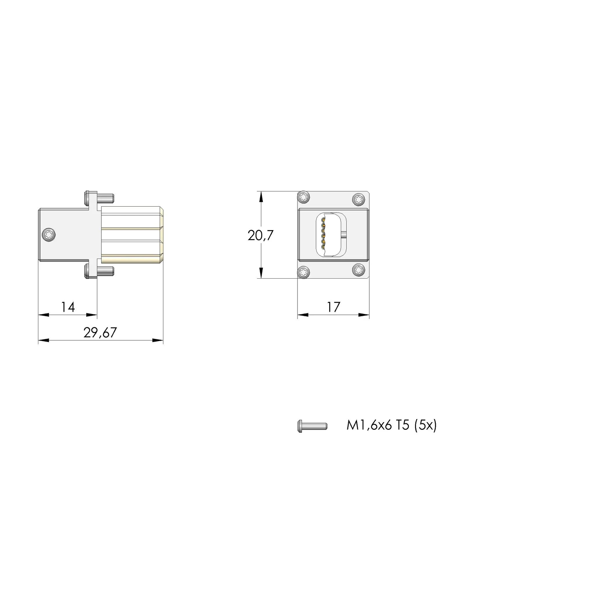 Produktfoto 1 von Ingun SE-HSAL2-12-M-G-000, HSAL2 12-Pin, SKU: 114617