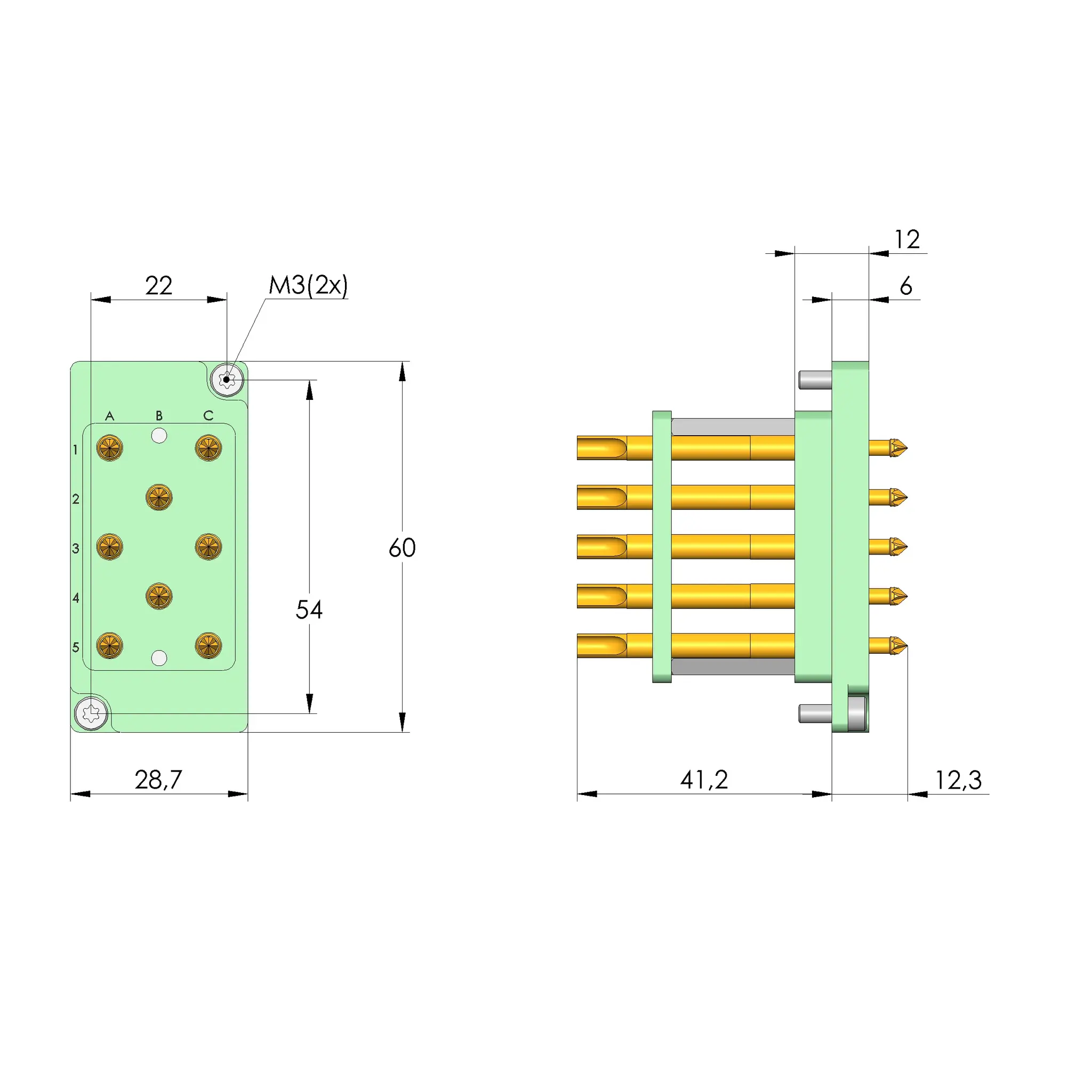Produktfoto 1 von Ingun SB-T-HS-008-50A-L, Schnittstellenblock, SKU: 111831