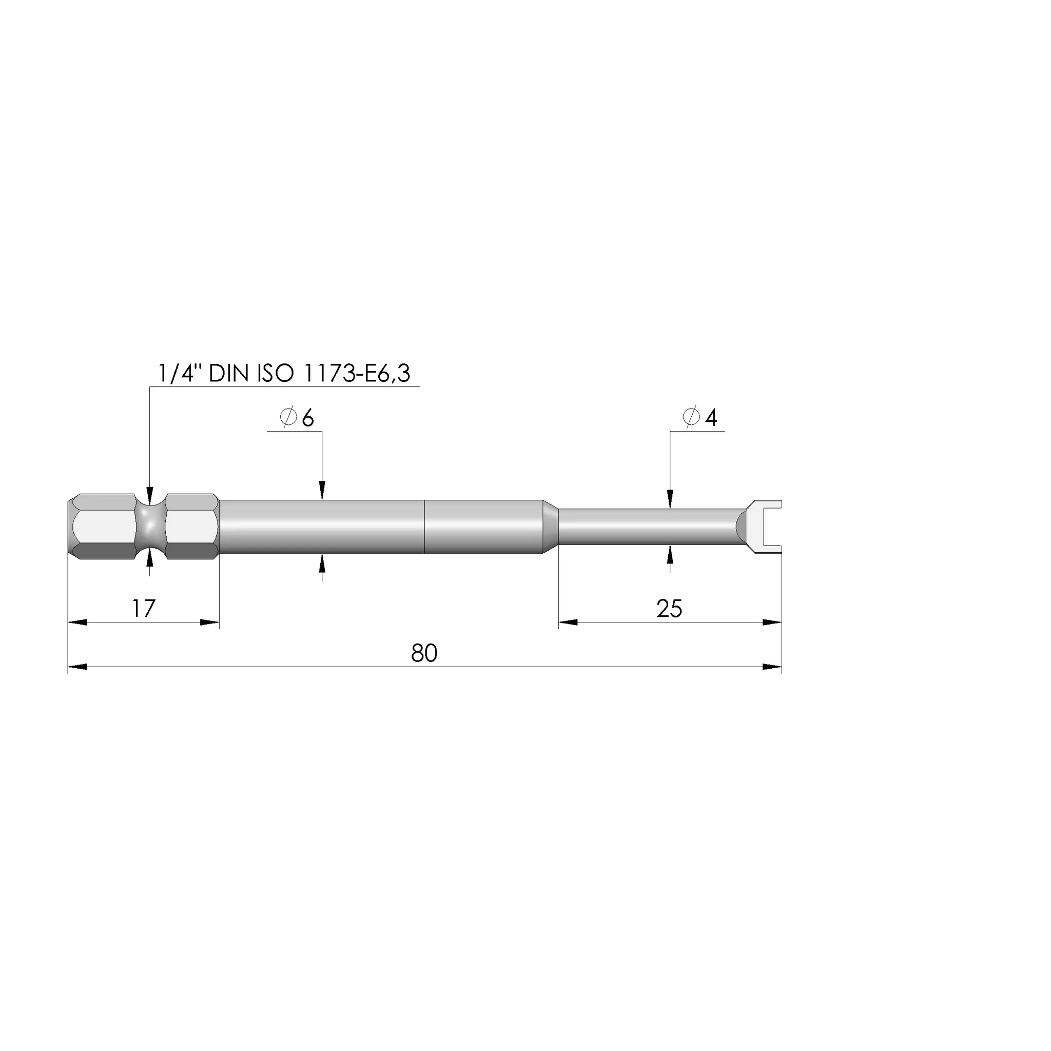 Produktfoto 1 von Ingun BIT-HKR-617 400 F, Einsetzwerkzeug