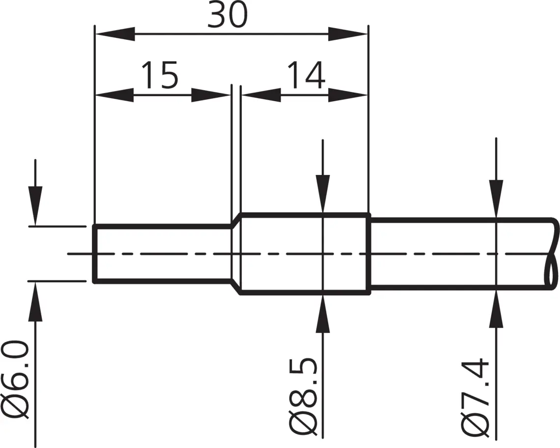 Produktfoto 1 von Di-Soric WRB 210 S-8.5-4.0, WRB Glasfaser-Lichtleiter, P\n: 202056