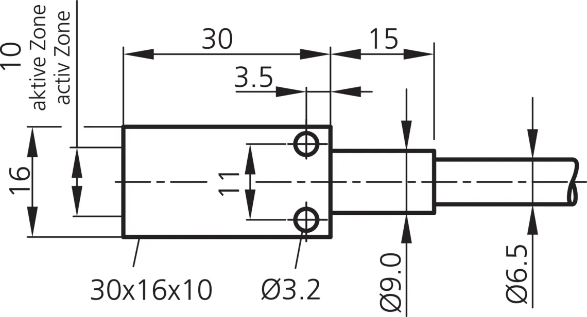 Produktfoto 1 von Di-Soric WRB 210 MQ-10-0.3, WRB Glasfaser-Lichtleiter, P\n: 203822