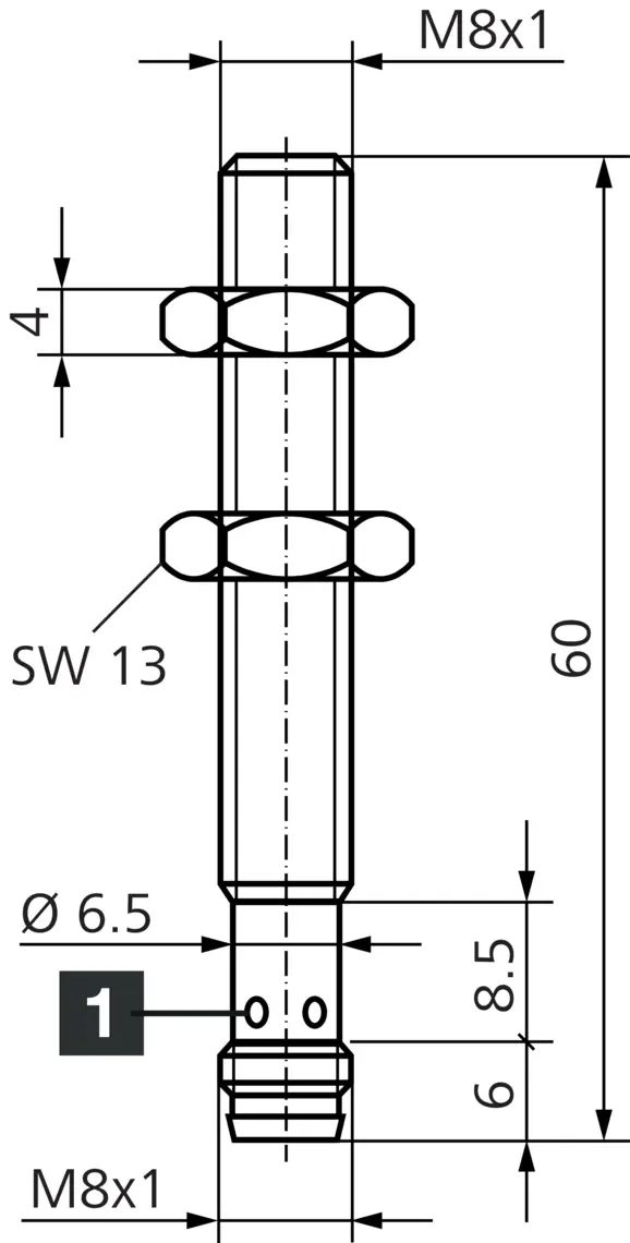 Produktfoto 1 von DI-Soric D7B 08 VB 02 PS-T3, Induktiv. Näherungssen. INW-300 Vollmet. Robust