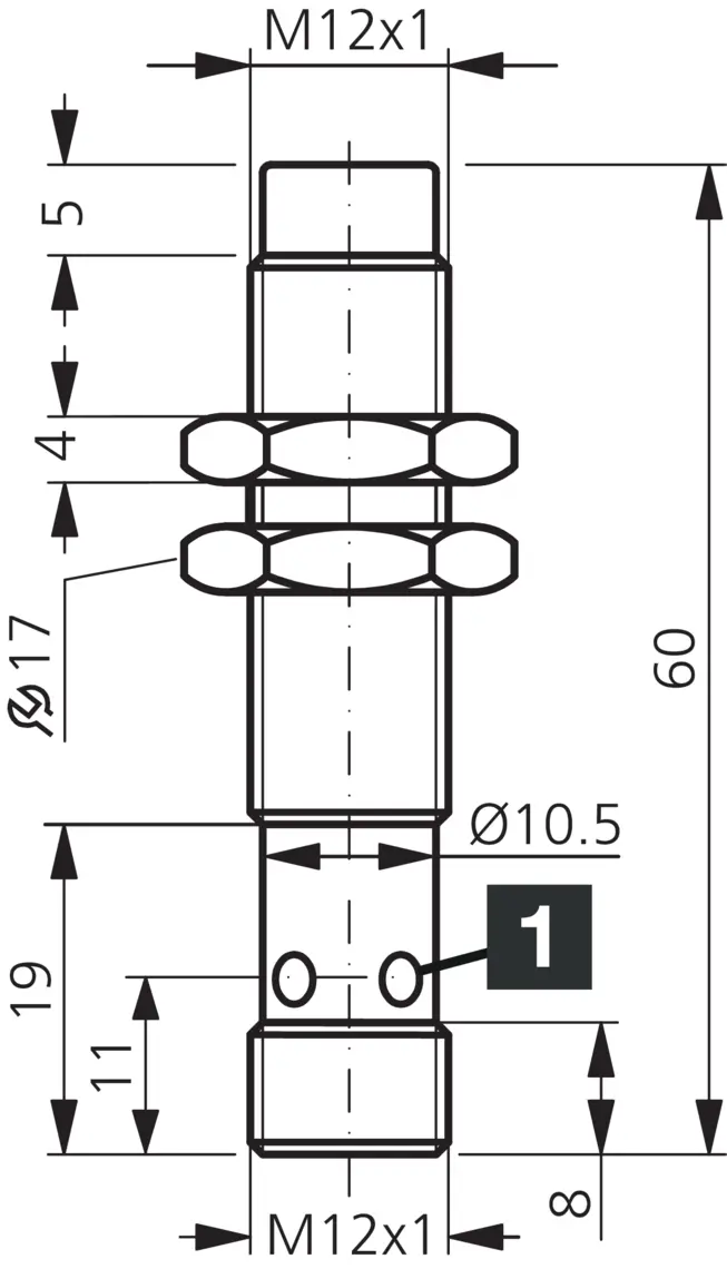 Produktfoto 1 von DI-Soric D7C 12 V 04 PSK-IBSL, Induktiver Näherungssen. Vollmet. Robust, 200037