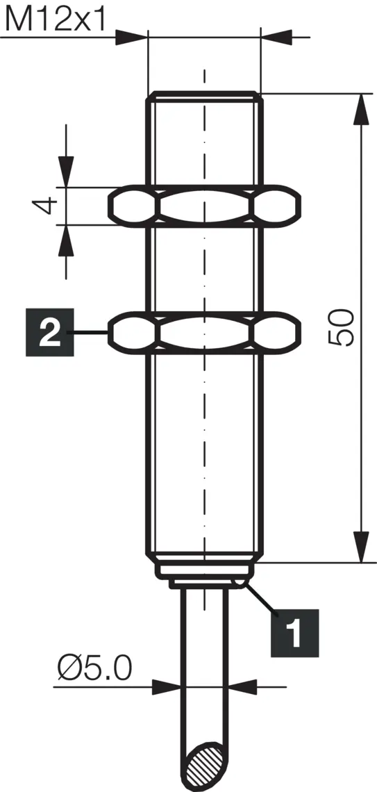 Produktfoto 1 von DI-Soric D7C 12 V 06 PSLK, Induktiv. Näherungssen. INW-300 Vollmet. Robust