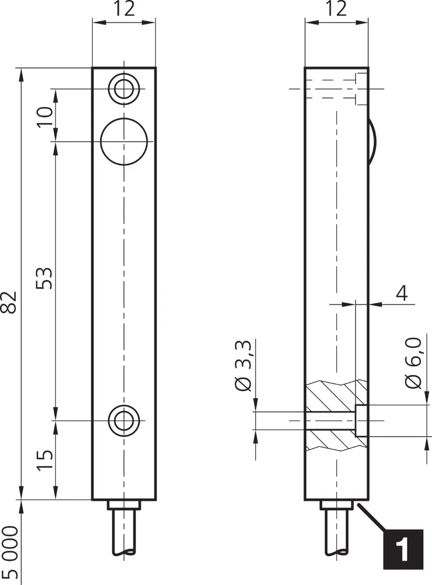 Produktfoto 1 von Di-Soric OSPQ 12 MLFL-5M, Hochleistungslichtschranke OP-Q12, P\n: 204154