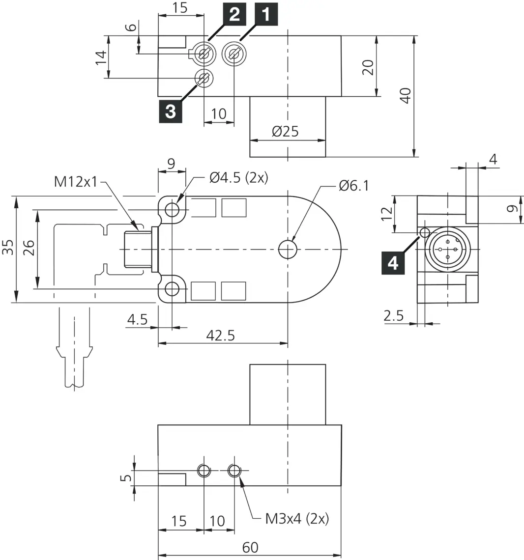 Produktfoto 1 von DI-Soric IRDBD 6 PSOK-IBS Induktiver Drahtbruchsensor IRDB 203408