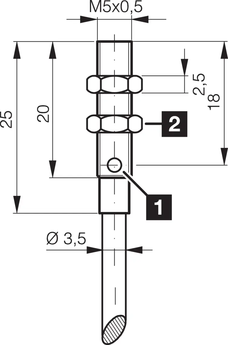 Produktfoto 1 von DI-Soric DCC 05 V 2.5 PSLK Induktiv. Näherungssen. INM-300 Miniat. Extended