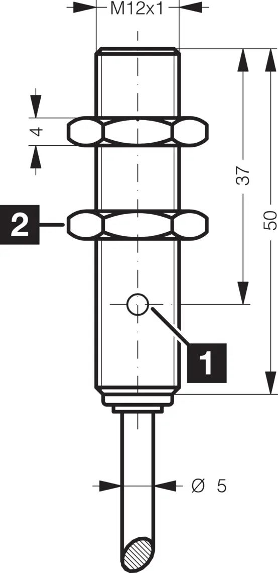 Produktfoto 1 von DI-Soric DCC 12 M 08 PSLK, Induktiver Näherungssen. Großer Schaltabstand, 202775