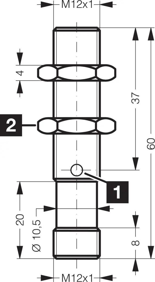 Produktfoto 1 von DI-Soric DCC 12 M 08 PSK-IBSL, Induktiv. Näherungssen. Großer Schaltabstand