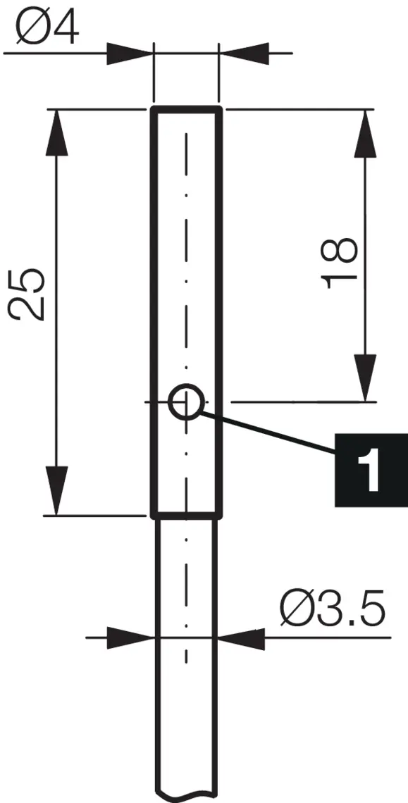 Produktfoto 1 von Di-Soric DCC 4.0 V 2.5 POLK, Induktiv. Näherungssen. INM-300 Miniat. Extended