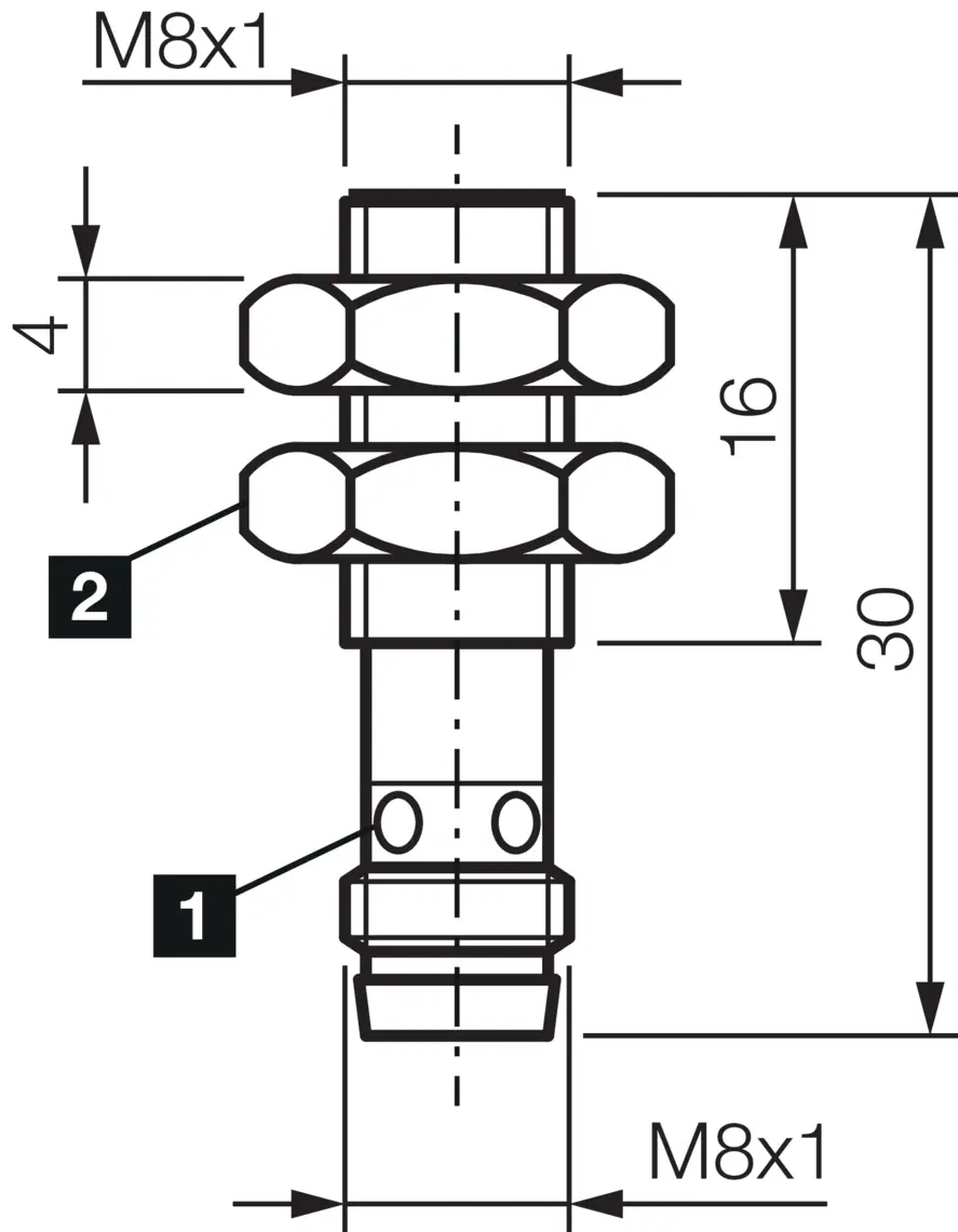 Produktfoto 1 von DI-Soric DCCK 08 M 1.5 POK-TSL, Induktiv. Näherungssen. IND-100 Kurzbauform