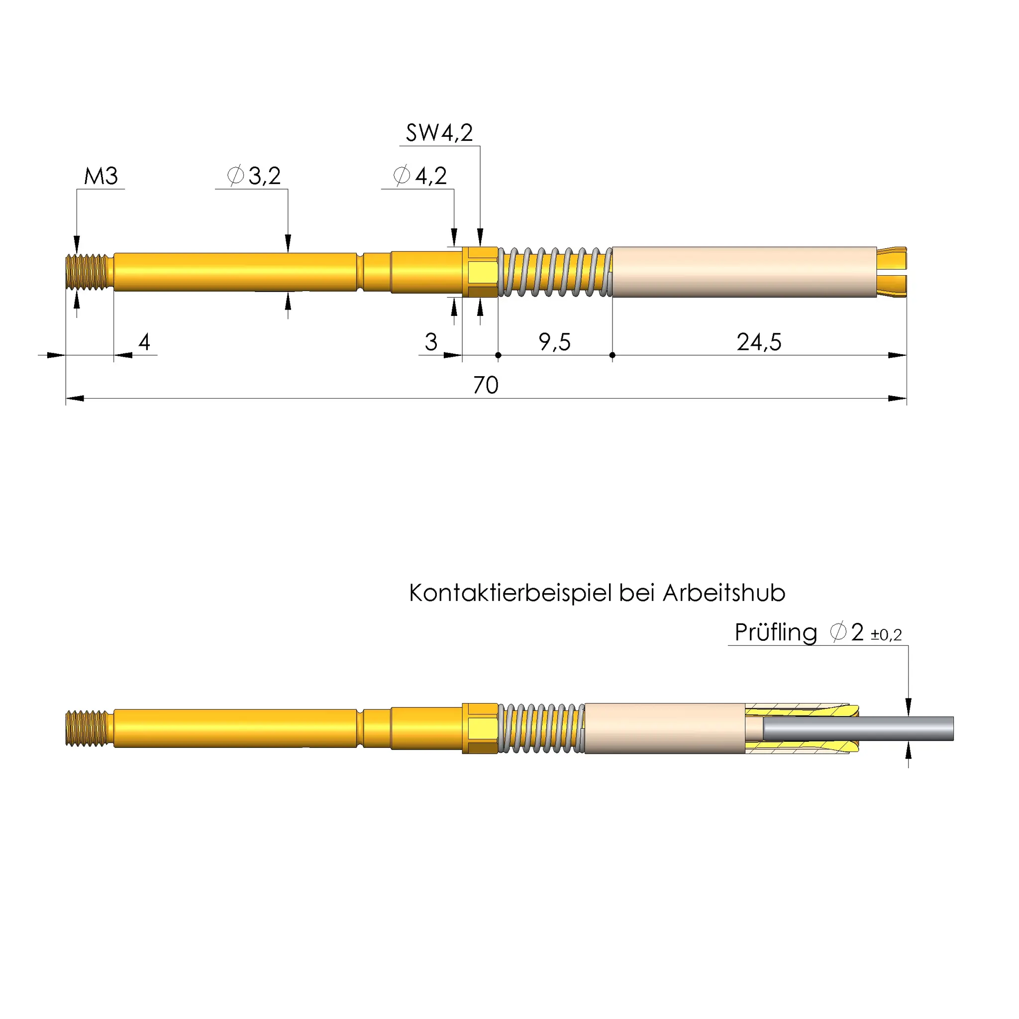 Produktfoto 1 von Ingun HKR-672 200 080 A 13003 M, Hochstromklemme Rundkontakt, SKU: HKR-672-0011