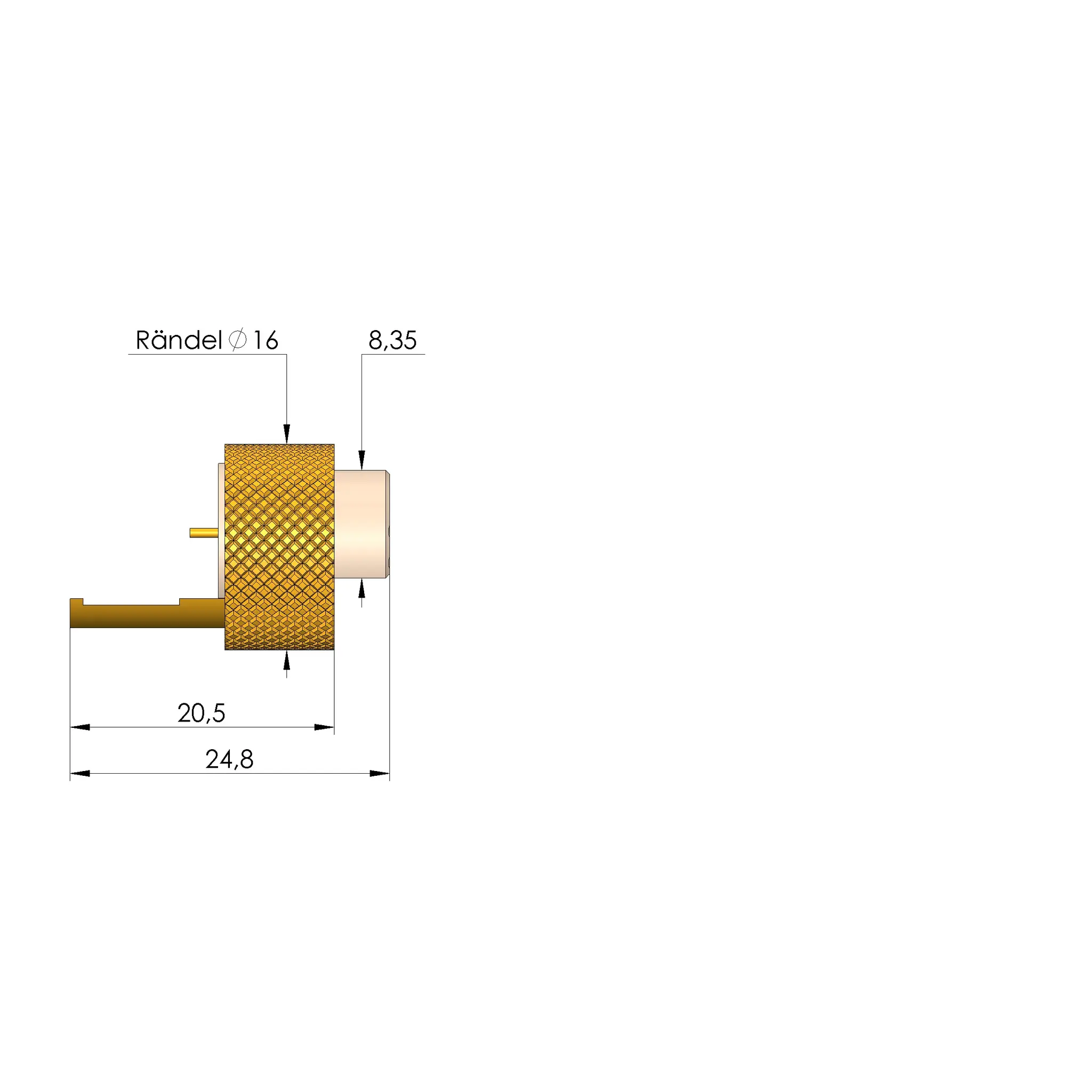 Produktfoto 1 von Ingun SE-821 MX62, Stecker für HFS-821, SKU: SE-821MX62
