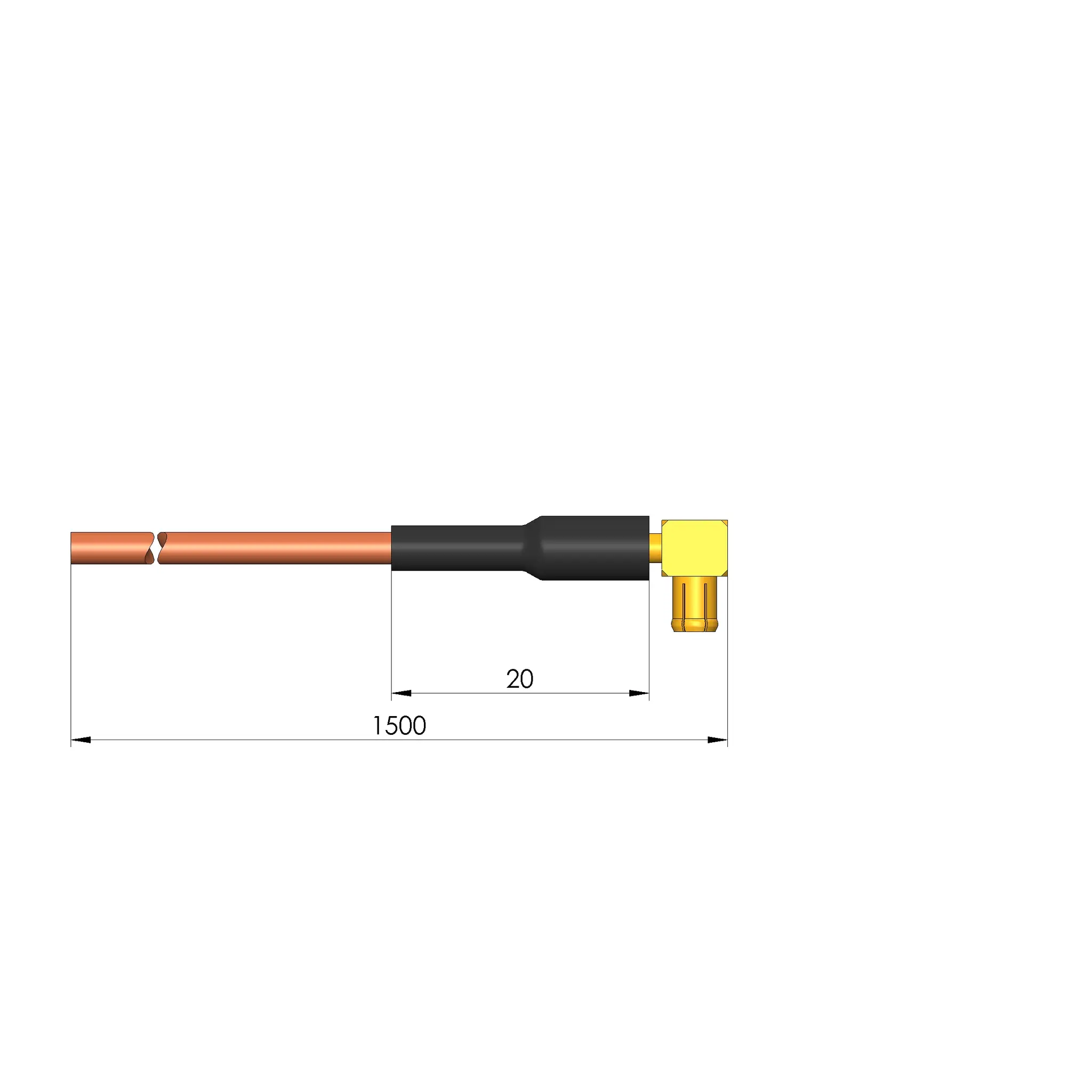 Produktfoto 1 von Ingun SE-RG316-50MCXMW150, Koaxialkabel, konfektioniert, SKU: SE-RG316-0015