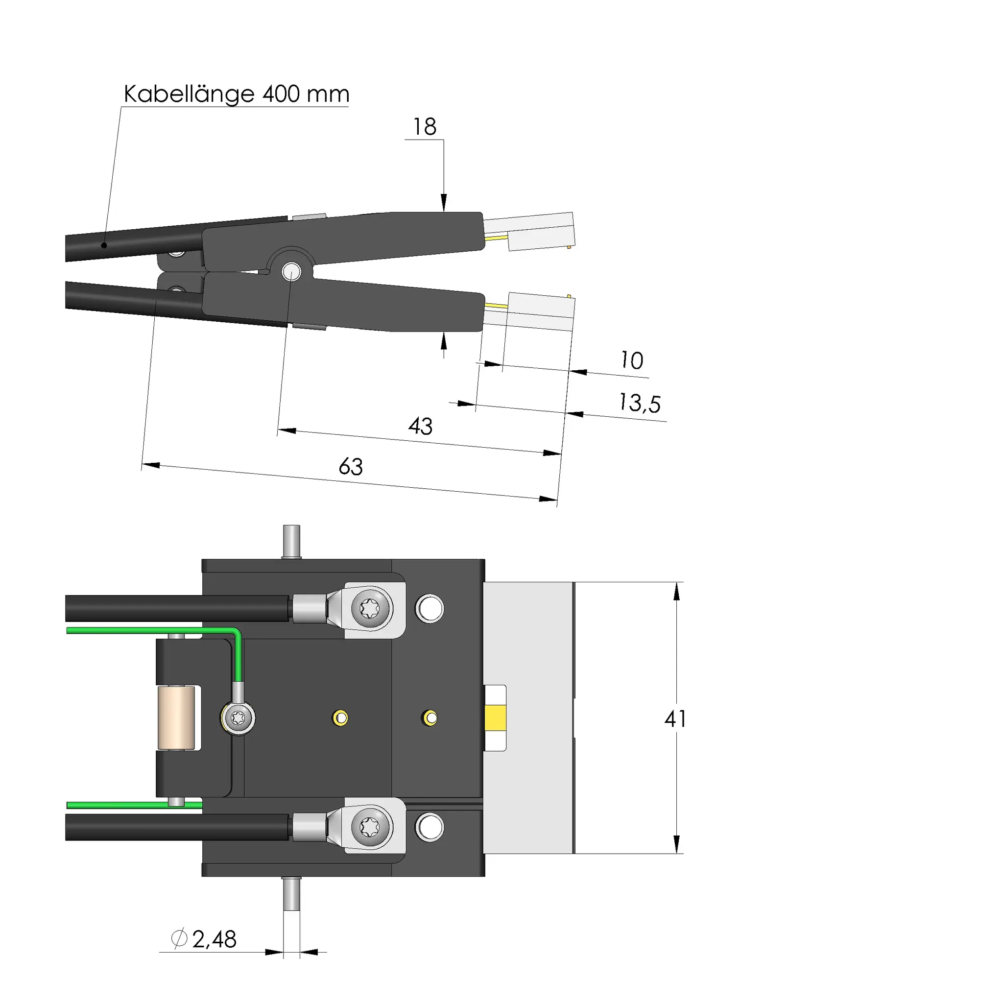 Produktfoto 1 von Ingun BCC-635 410 05 N 000 02 06, Batterie-Kontaktklemme