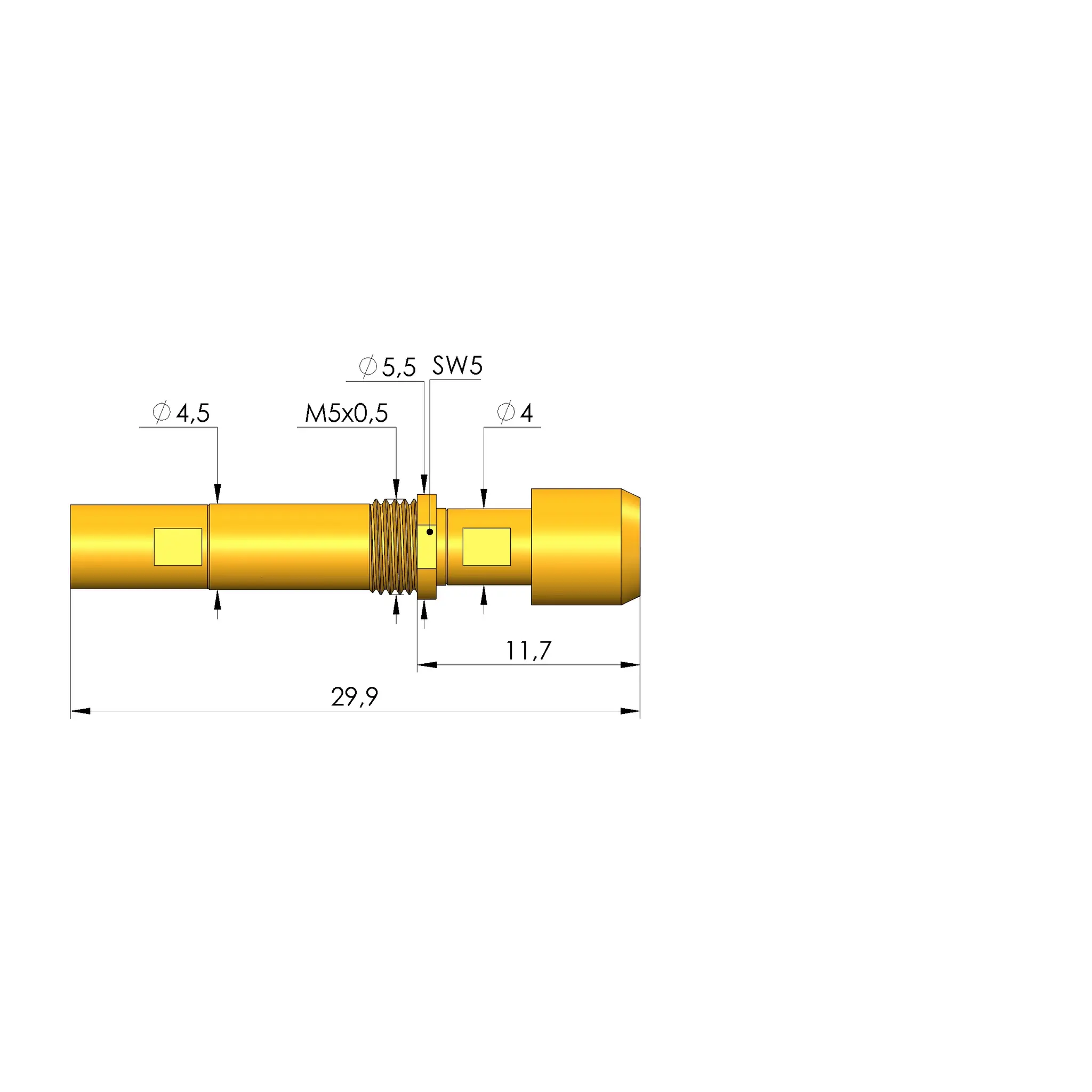 Produktfoto 1 von Ingun HFS-410 303 150 A 5042 RF3 M, Hochfrequenzstift, SKU: HFS-410-0054