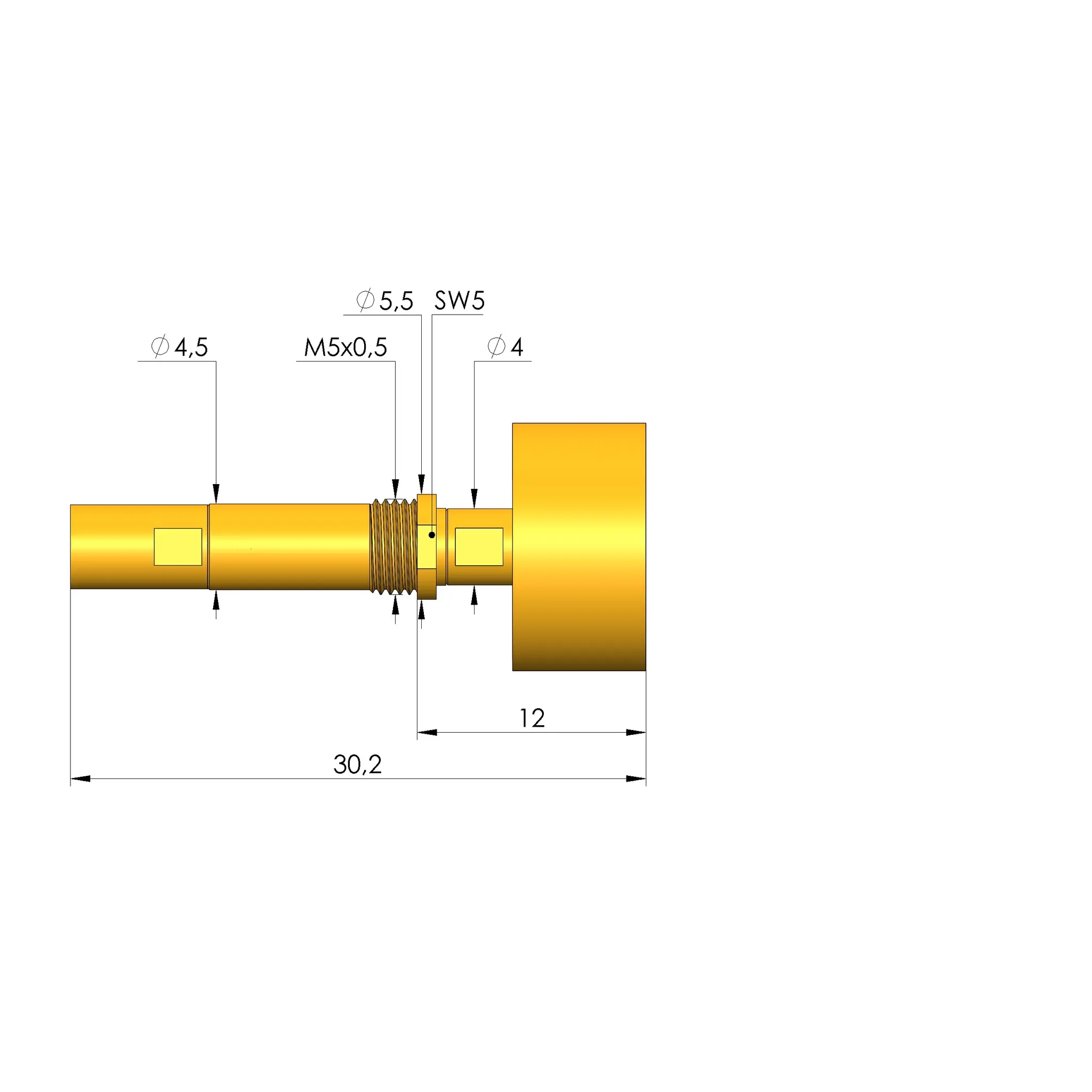Produktfoto 1 von Ingun HFS-440 303 150 A 5043 QN M, Hochfrequenzstift, SKU: HFS-440-0098