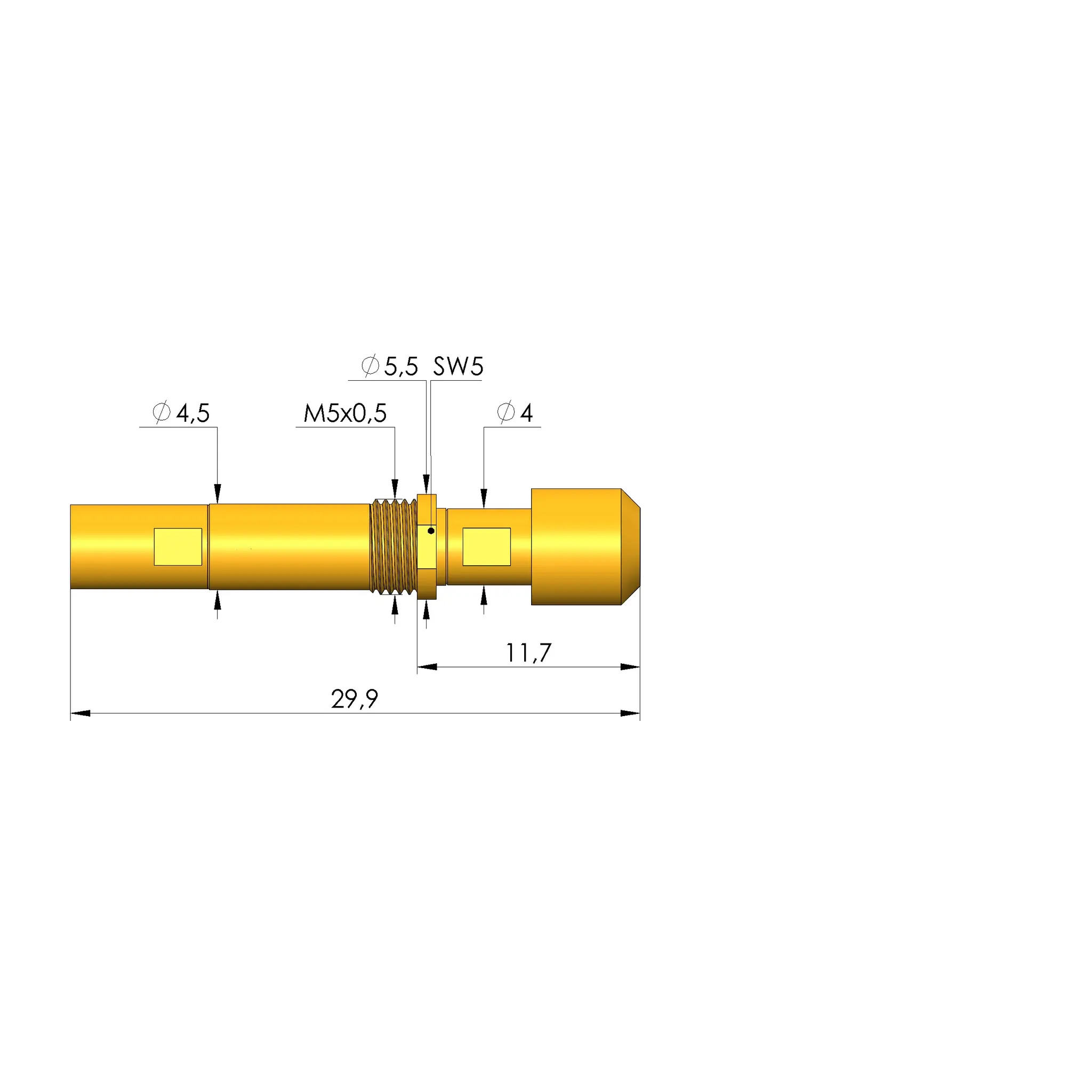 Produktfoto 1 von Ingun HFS-410 303 150 A 5042 F M, Hochfrequenzstift, SKU: HFS-410-0077