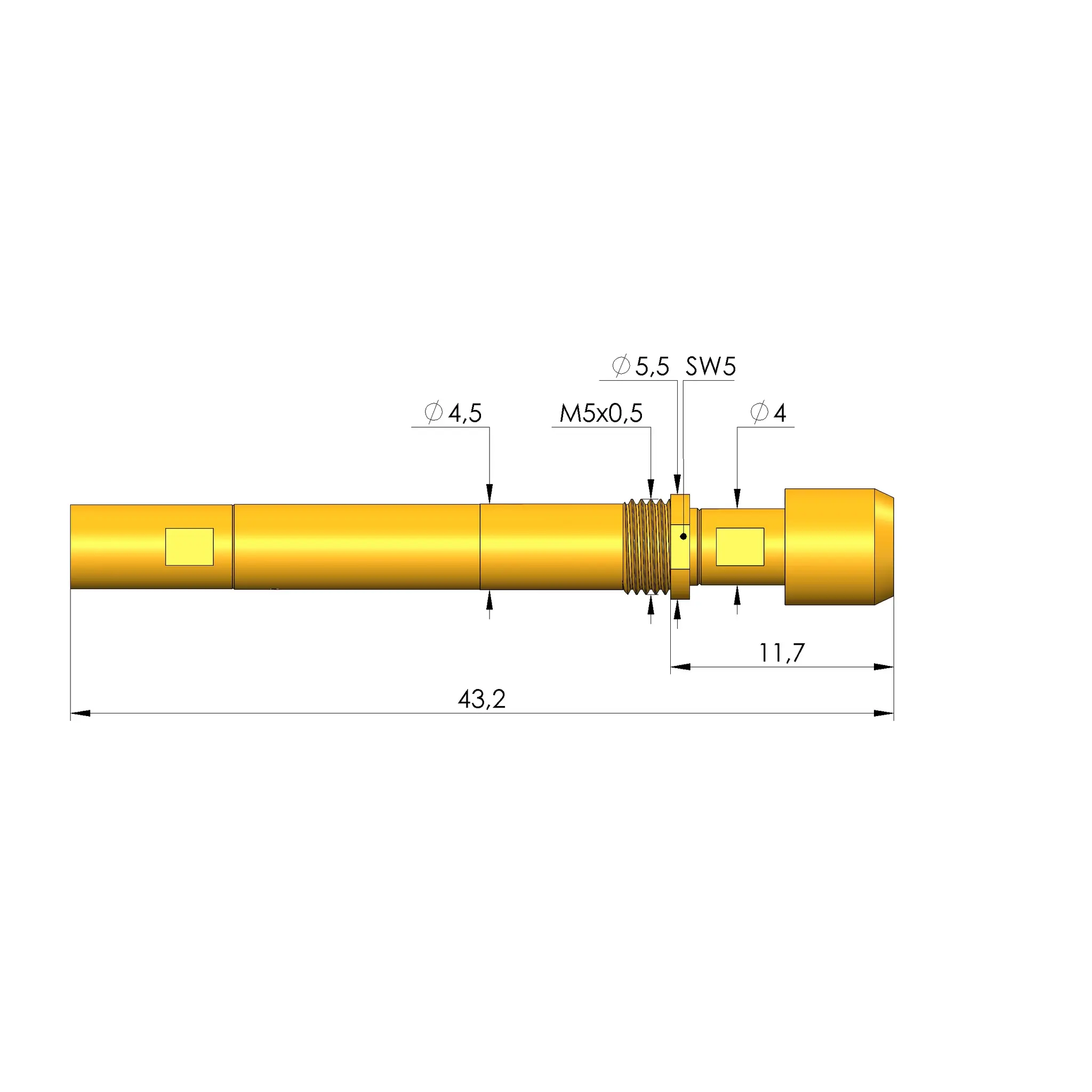 Ingun HFS-840 303 150 A 9942 RF3 M, Hochfrequenzstift