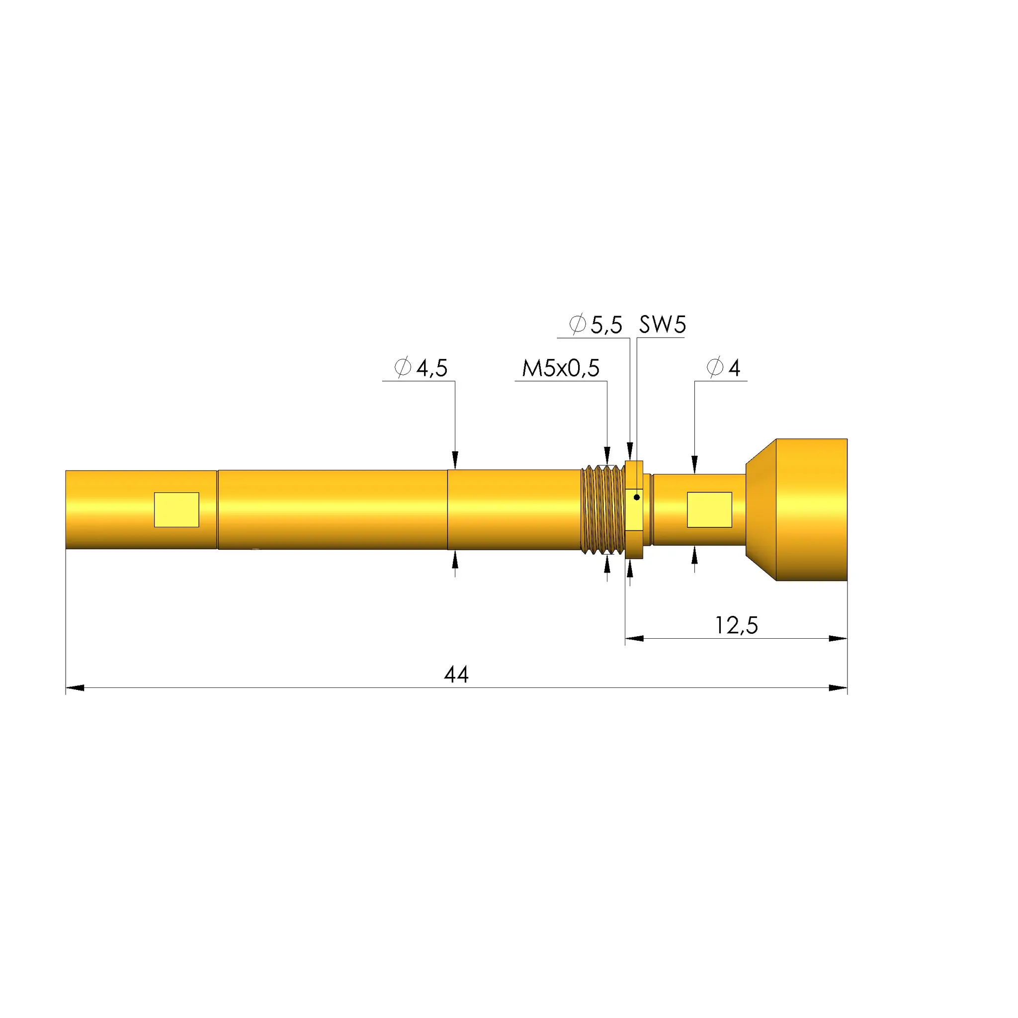 Produktfoto 1 von Ingun HFS-840 308 080 A 5343 X M, Hochfrequenzstift, SKU: HFS-840-0247