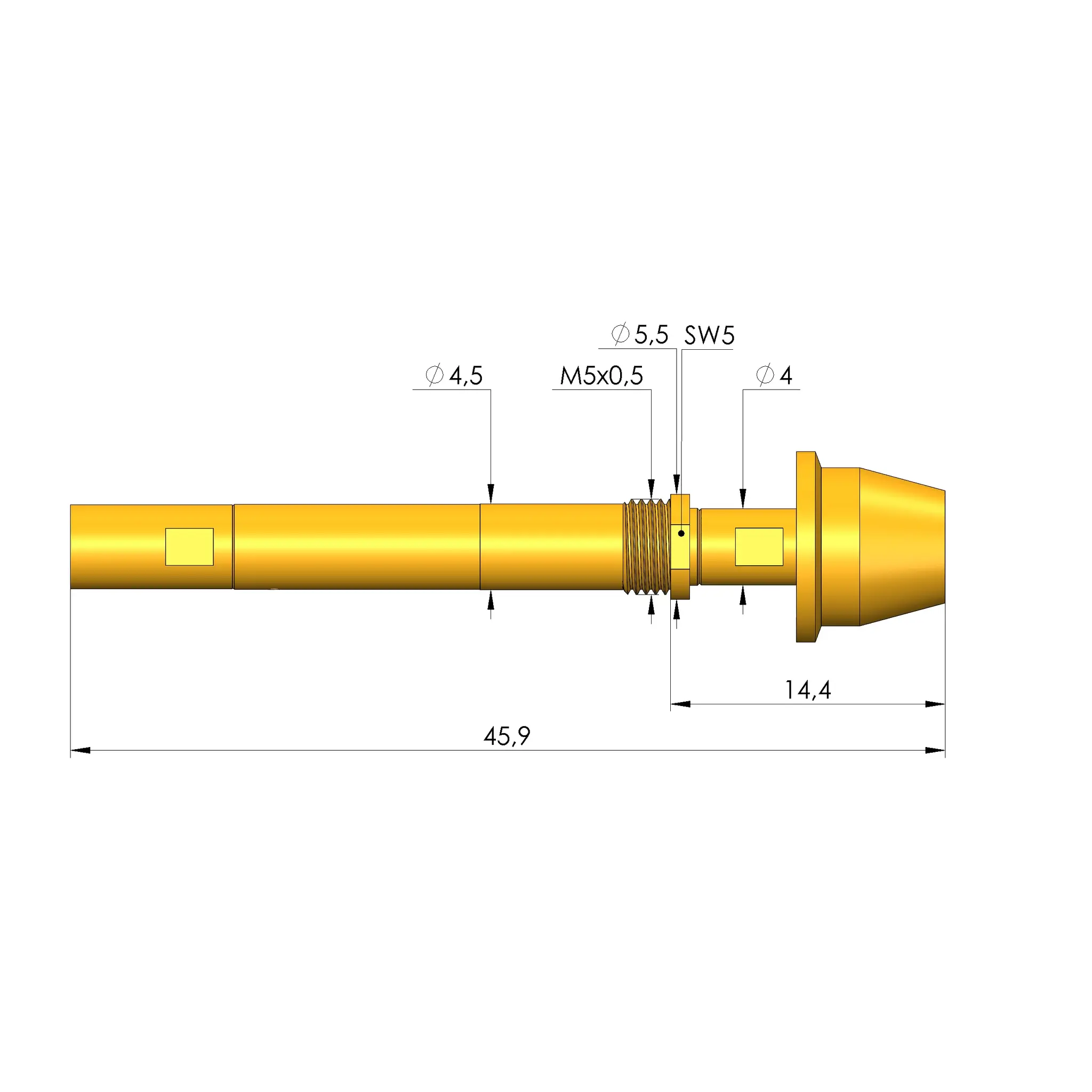 Produktfoto 1 von Ingun HFS-840 358 180 A 5342 QS M, Hochfrequenzstift, SKU: HFS-840-0283