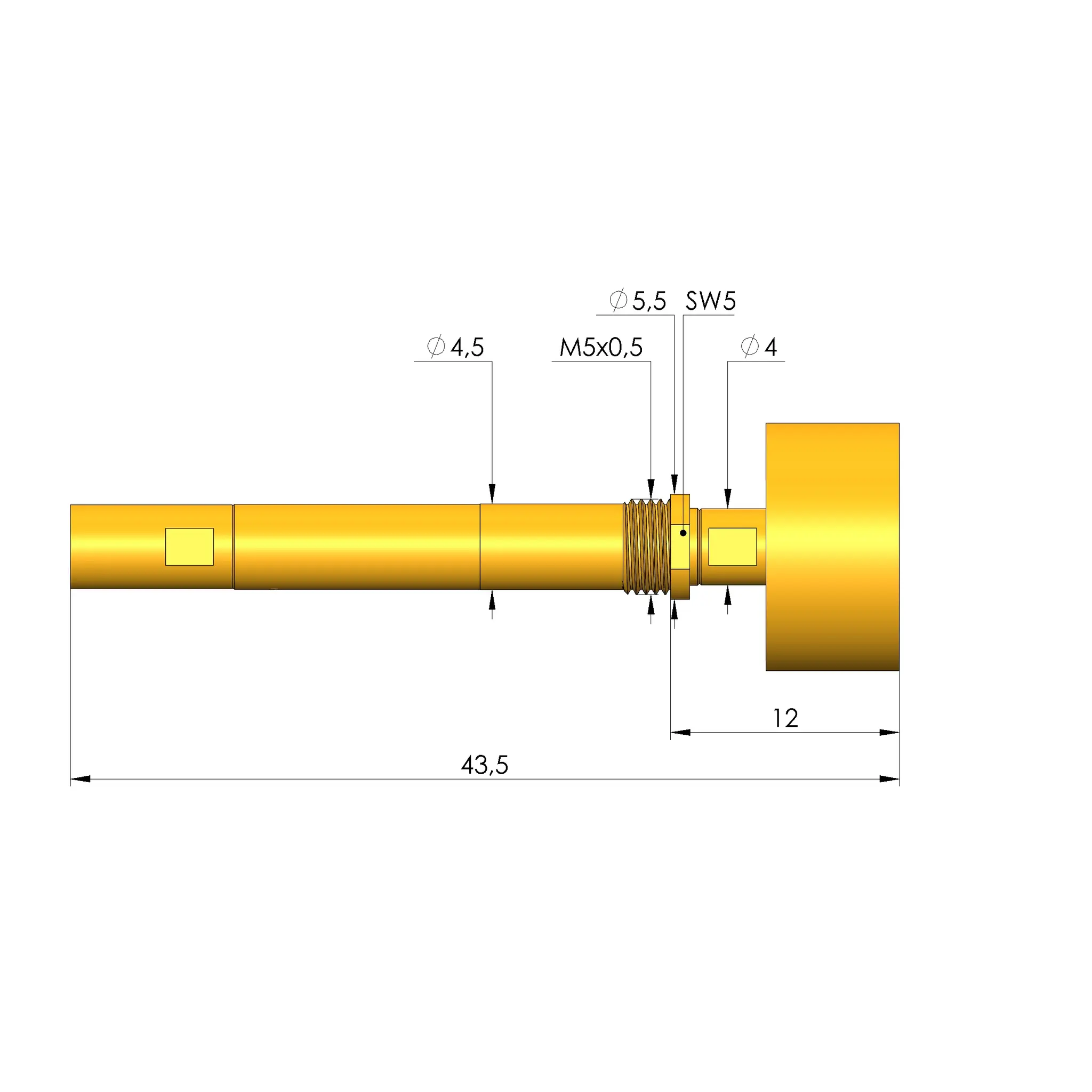 Produktfoto 1 von Ingun HFS-840 303 150 A 5343 QN M, Hochfrequenzstift, SKU: HFS-840-0703