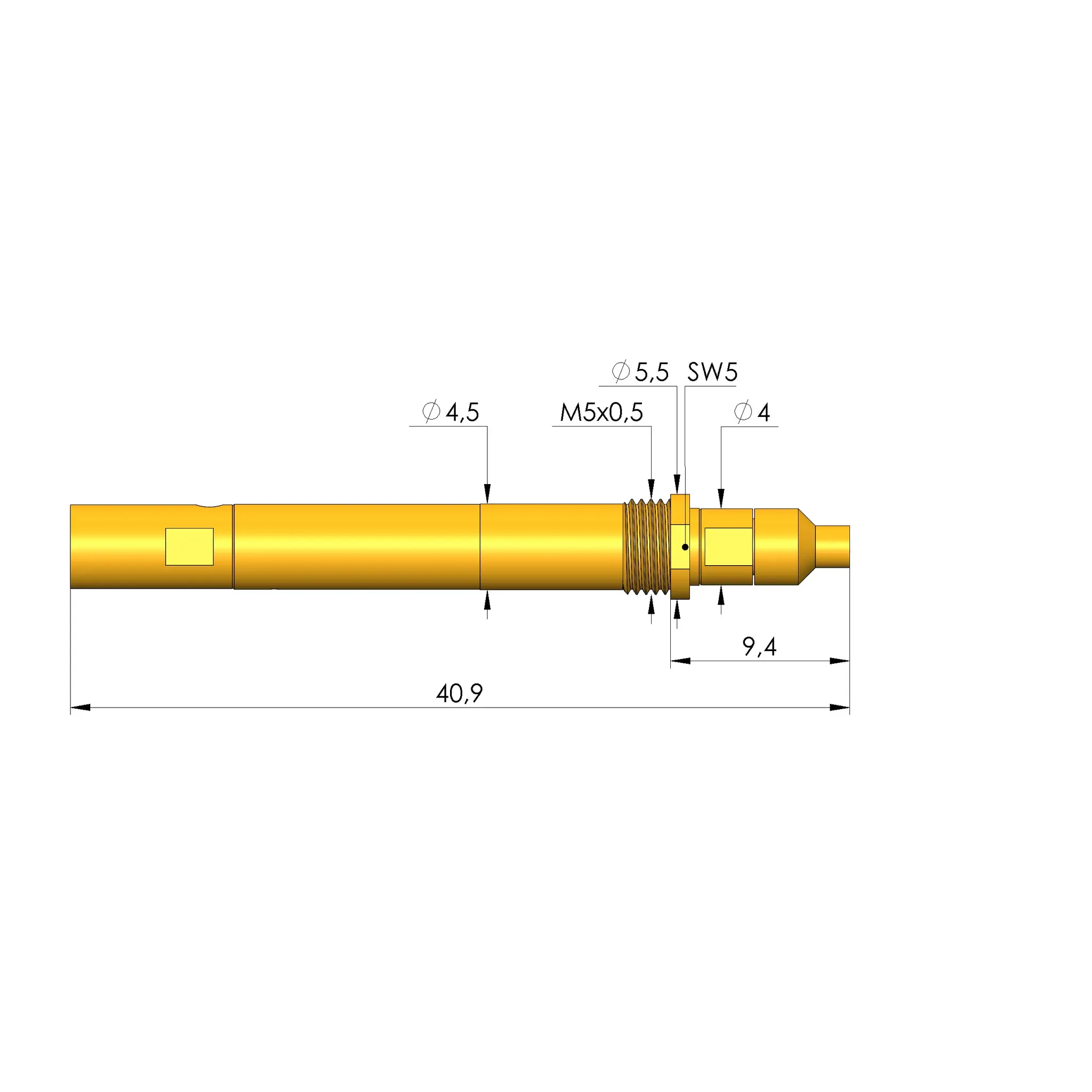 Produktfoto 1 von Ingun HFS-860 353 051 A 5343 Y52 M, Hochfrequenzstift, SKU: HFS-860-0181