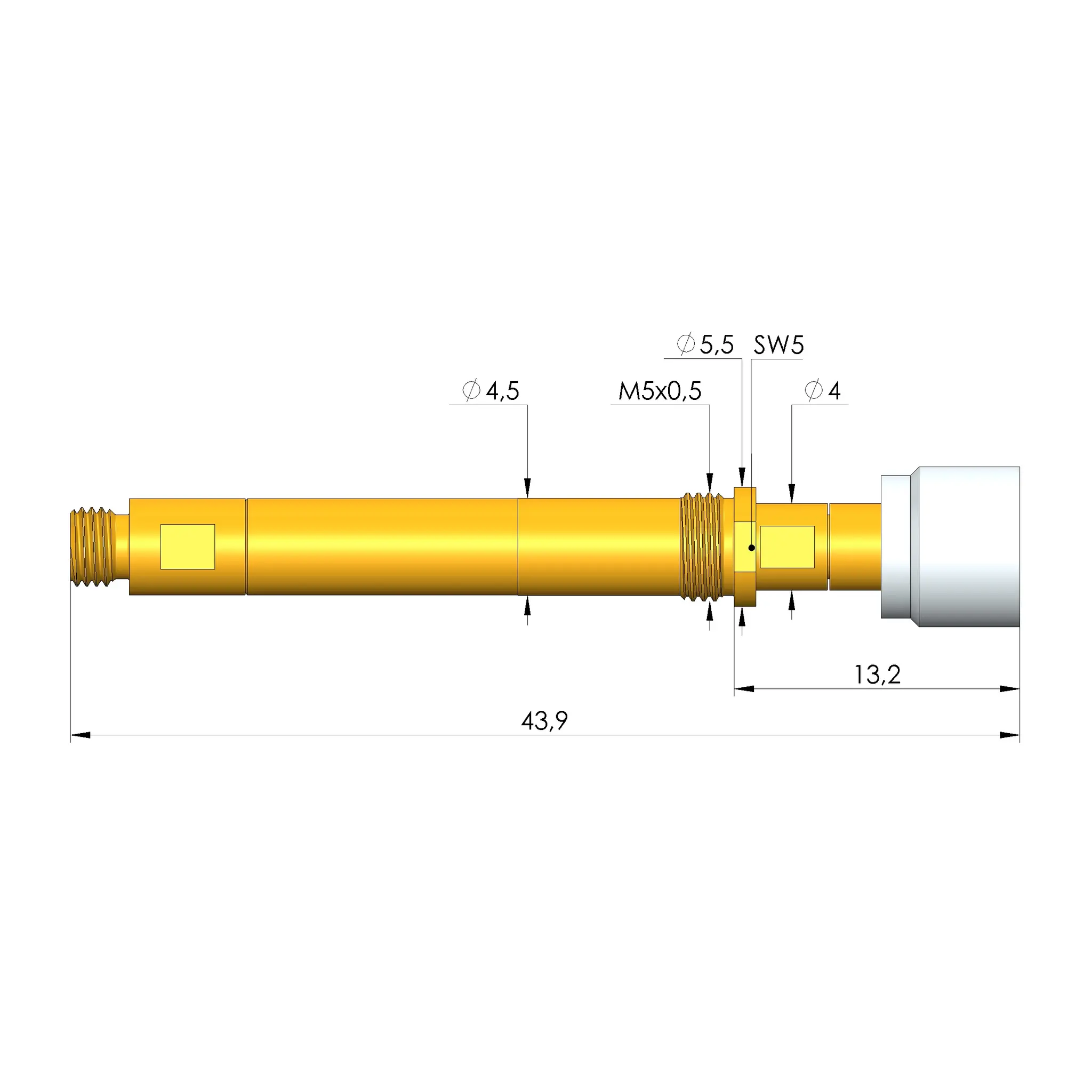 Produktfoto 1 von Ingun HFS-890 305 123 A 9343 E M, Hochfrequenzstift, SKU: HFS-890-0008