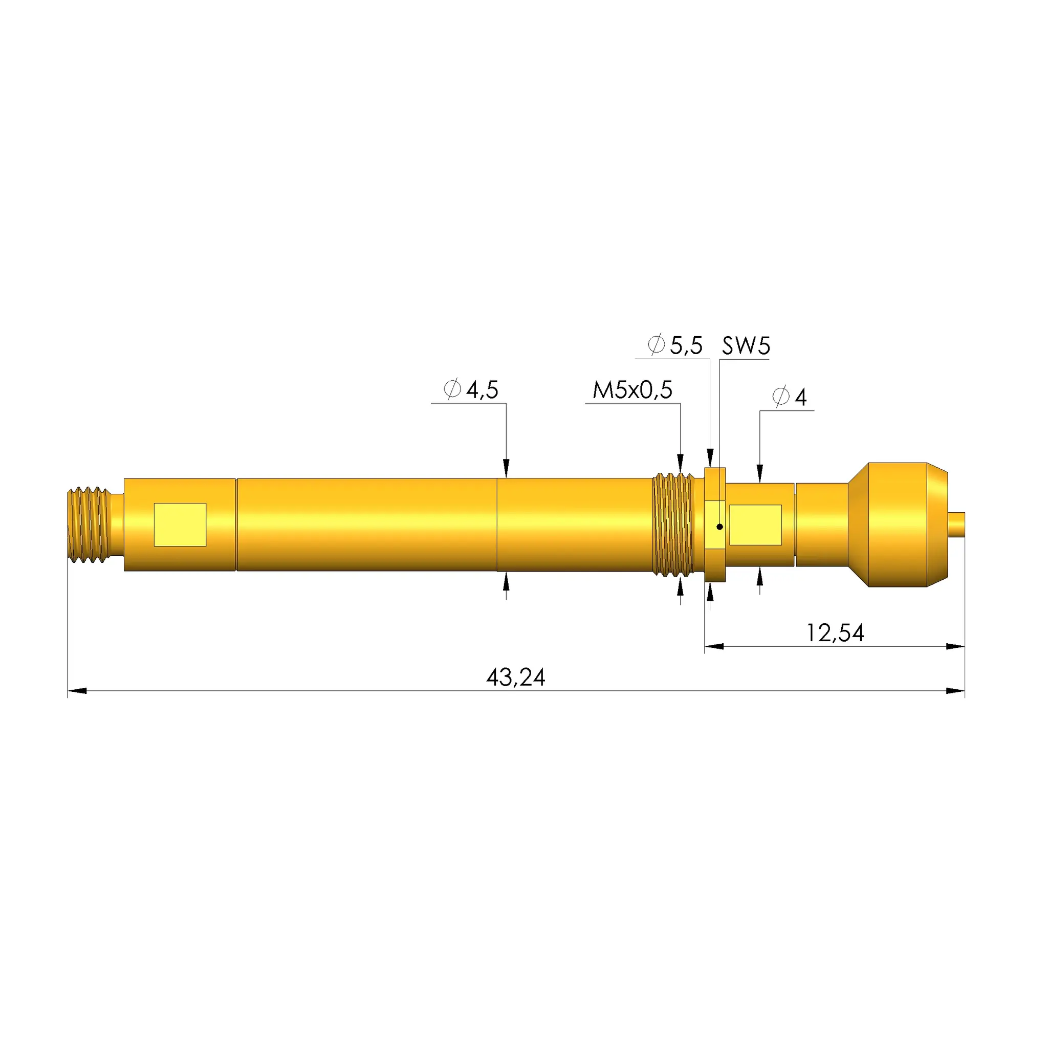 Produktfoto 1 von Ingun HFS-890 343 118 A 9342 F M, Hochfrequenzstift, SKU: HFS-890-0005