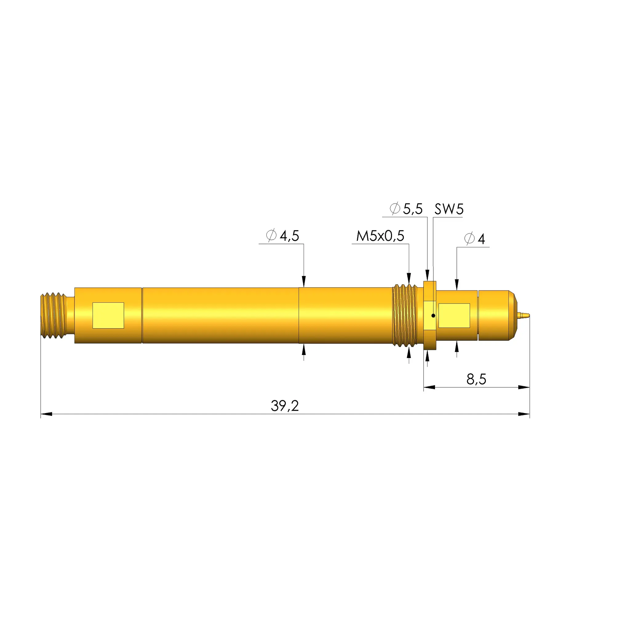 Produktfoto 1 von Ingun HFS-890 313 040 A 9343MM8030 M, Hochfrequenzstift, SKU: HFS-890-0006