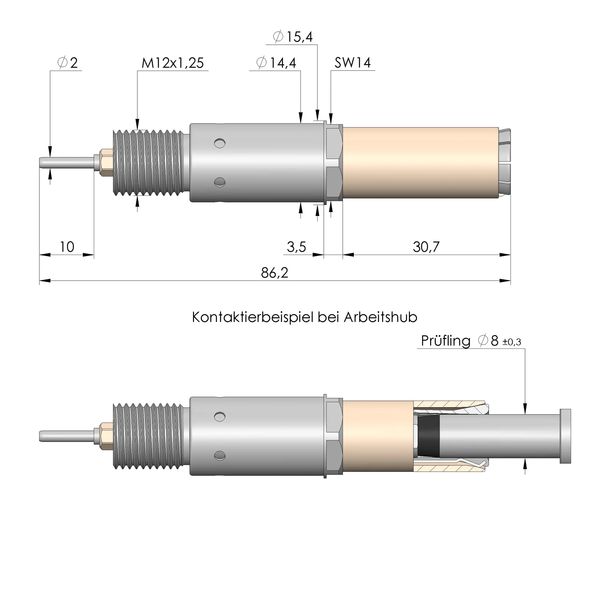 Ingun VKR-672 800 130 S 40004 M, Dipolklemme Rundkontakt, SKU: VKR-672-0008