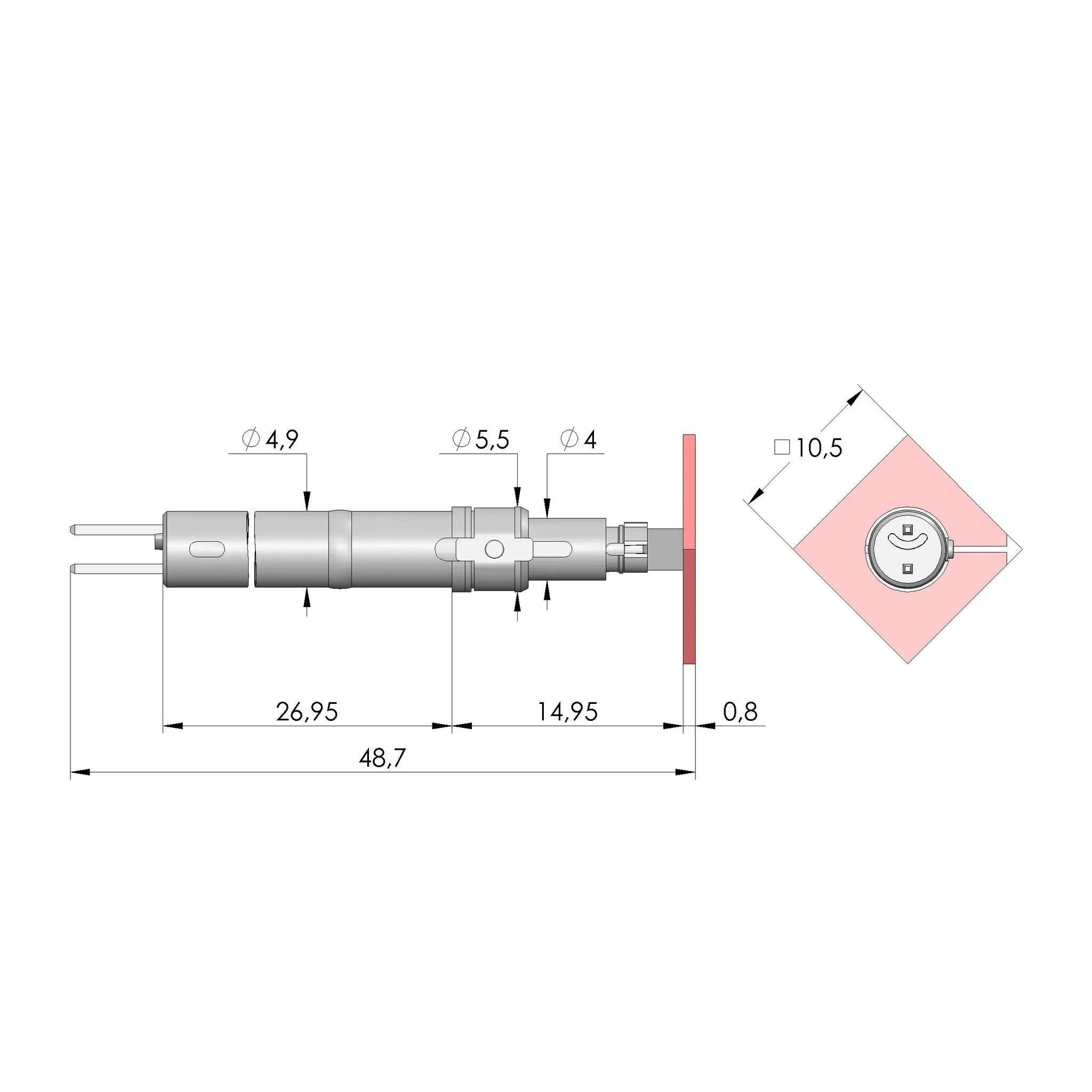 Produktfoto 1 von Ingun OTU-KS-NV-010-010-G2, NanoVTEP G2 SingleProbe 0.4", SKU: 114386