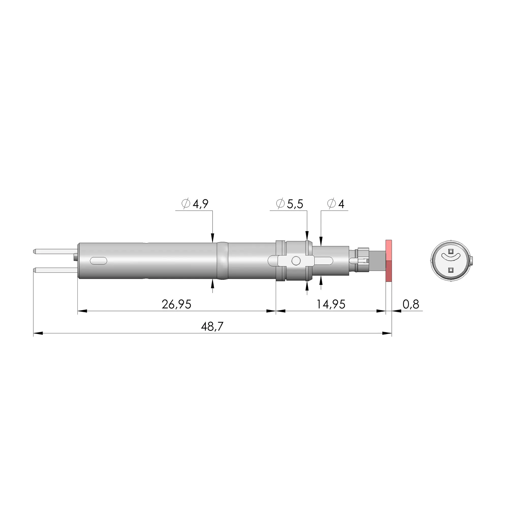 Produktfoto 1 von Ingun OTU-KS-NV-004-004-G2, NanoVTEP G2 SingleProbe 0.16", SKU: 114387