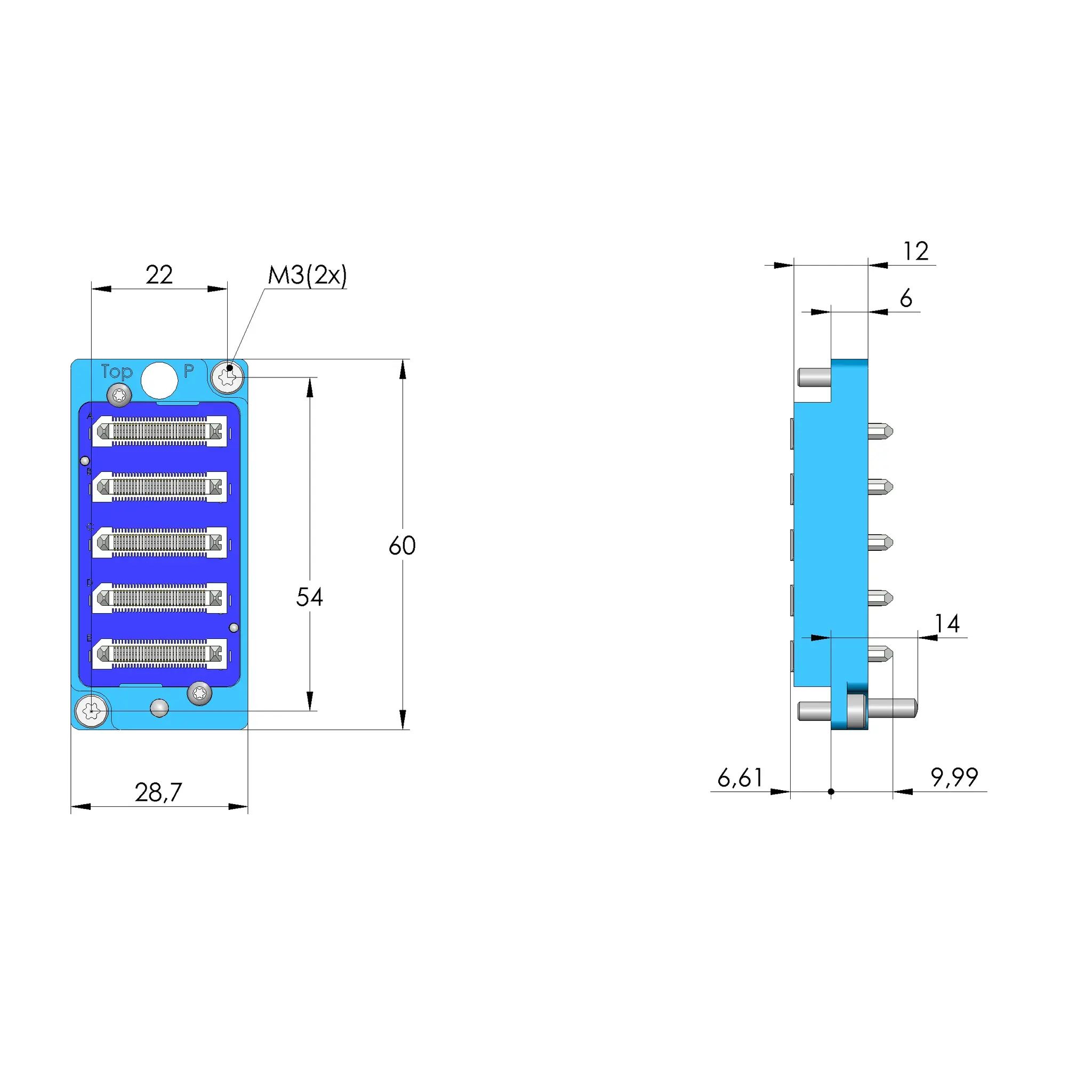Produktfoto 1 von Ingun SB-P-HSD-005, Schnittstellenblock, SKU: 116155