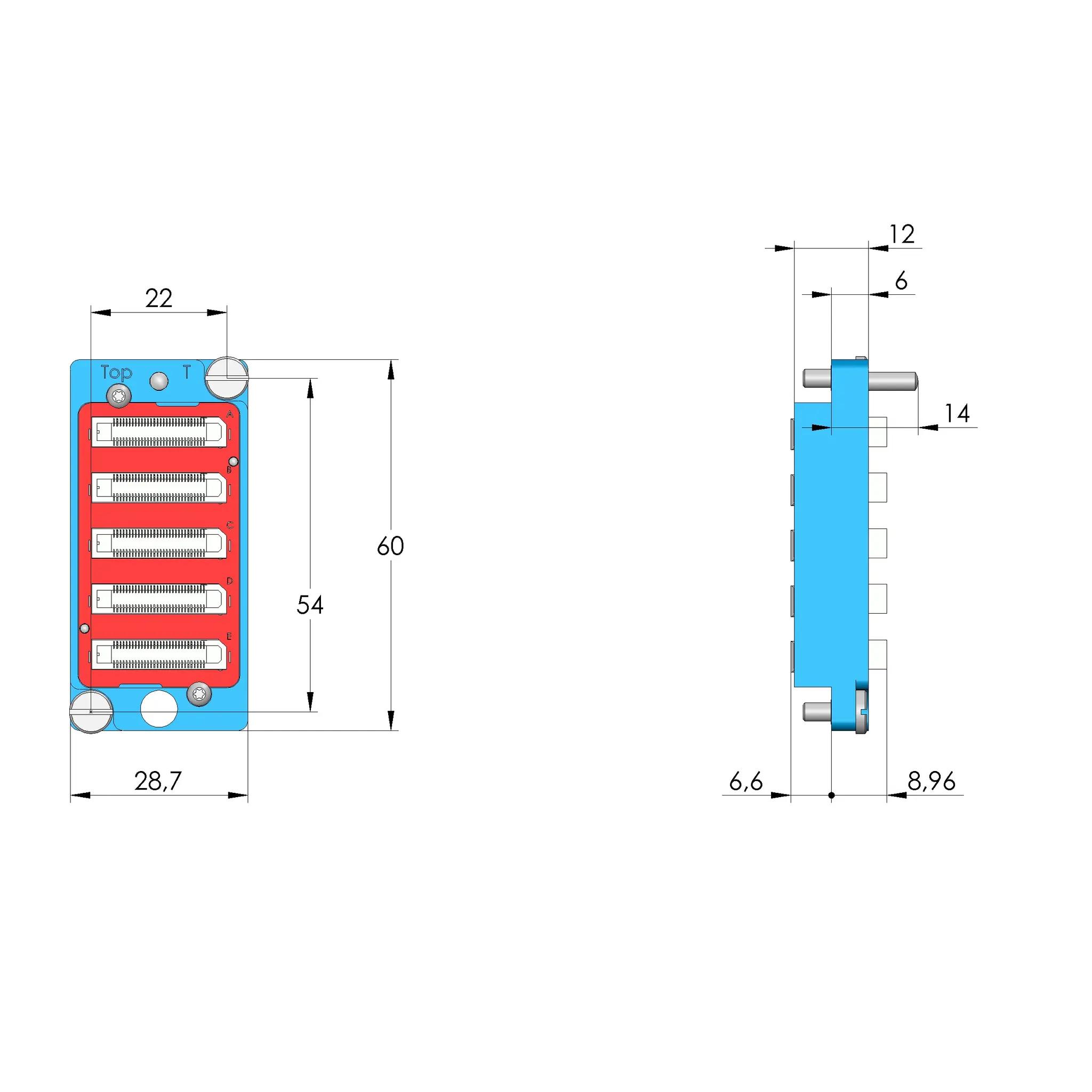 Produktfoto 1 von Ingun SB-T-HSD-005, Schnittstellenblock, SKU: 116156