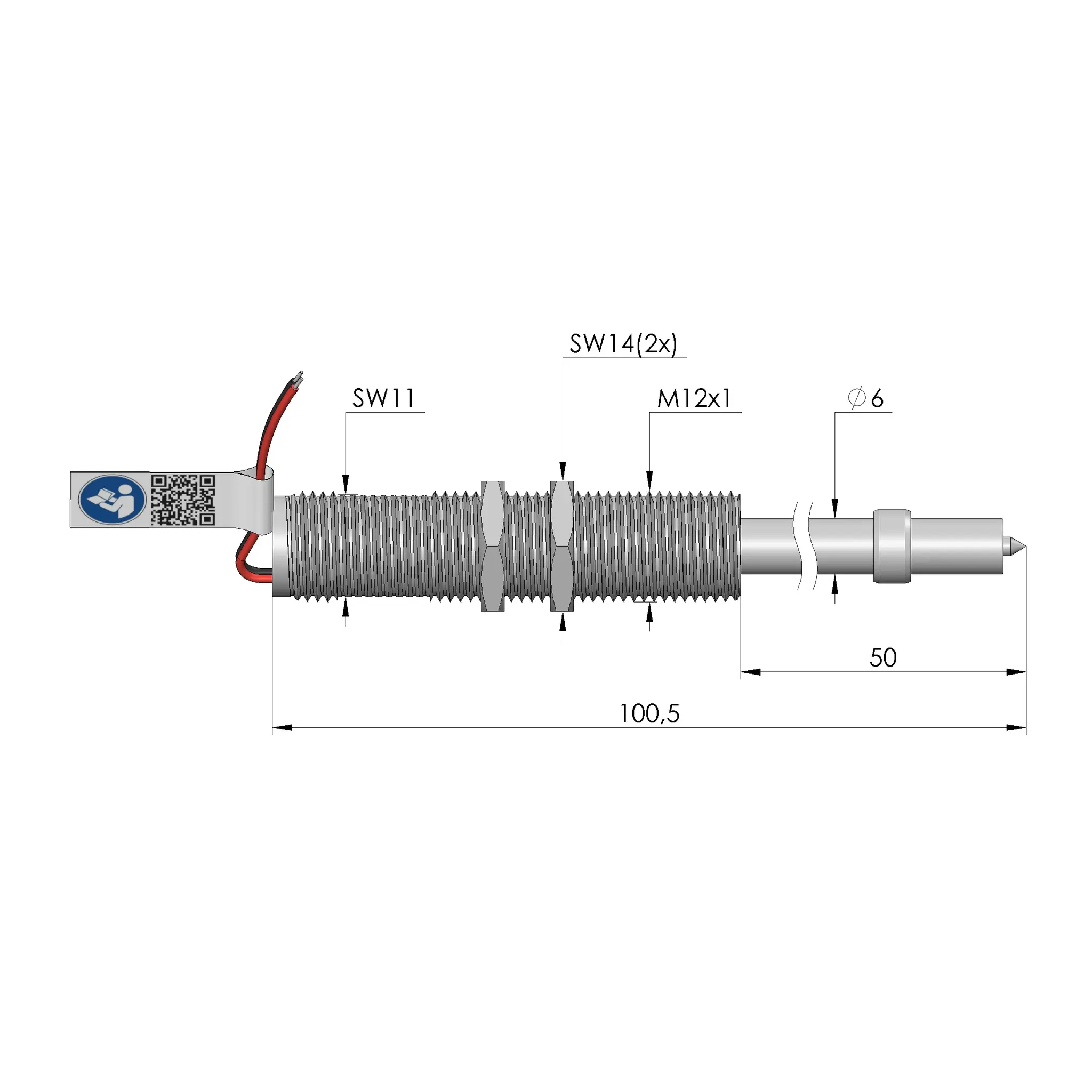Ingun ME-E-R2,0-12-100-K12V, Markiereinheit, SKU: 24456