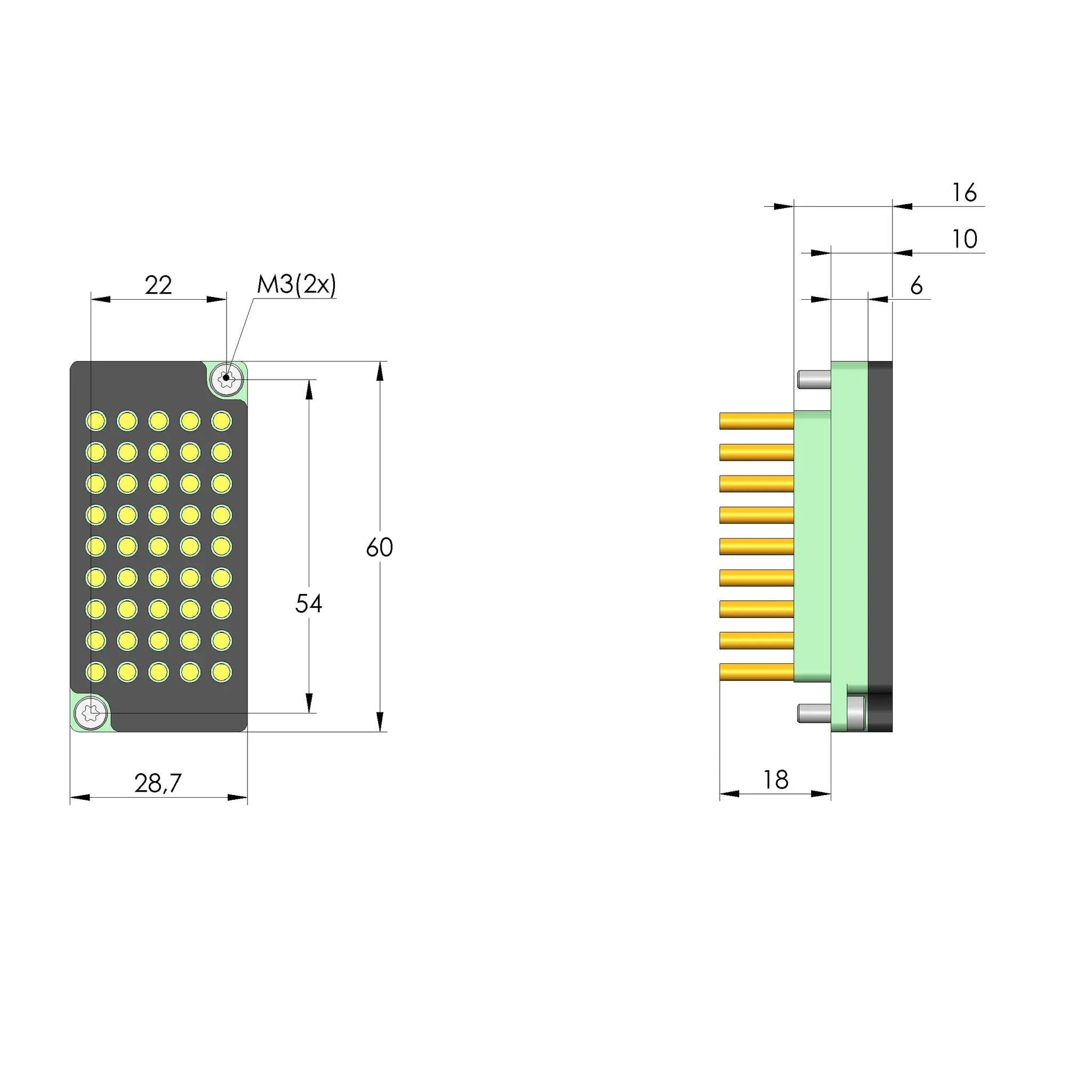 Produktfoto 1 von Ingun SB-T-LL-045-DM2,3-K, Schnittstellenblock, SKU: 27618