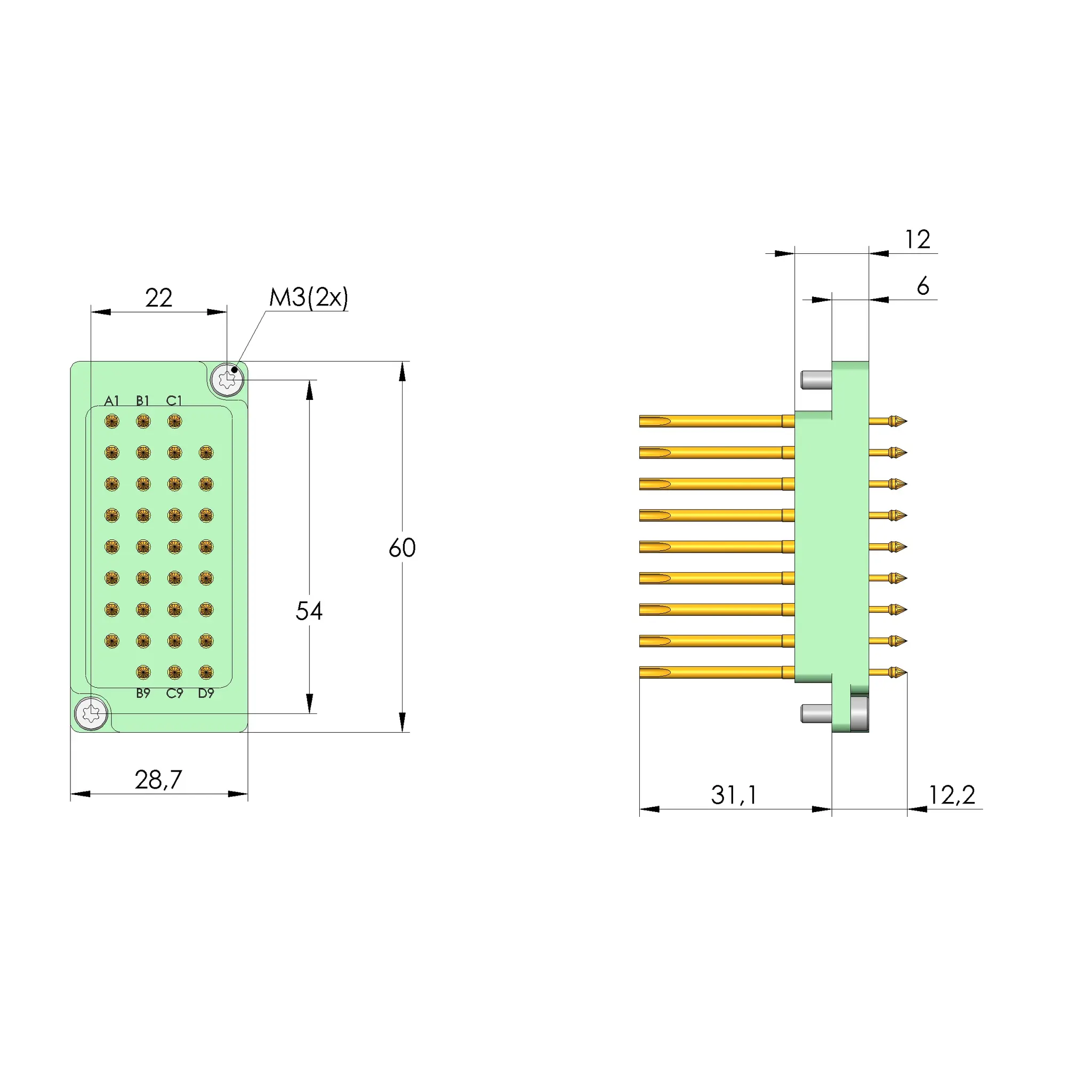 Produktfoto 1 von Ingun SB-T-HS-034-20A, Schnittstellenblock, SKU: 31011