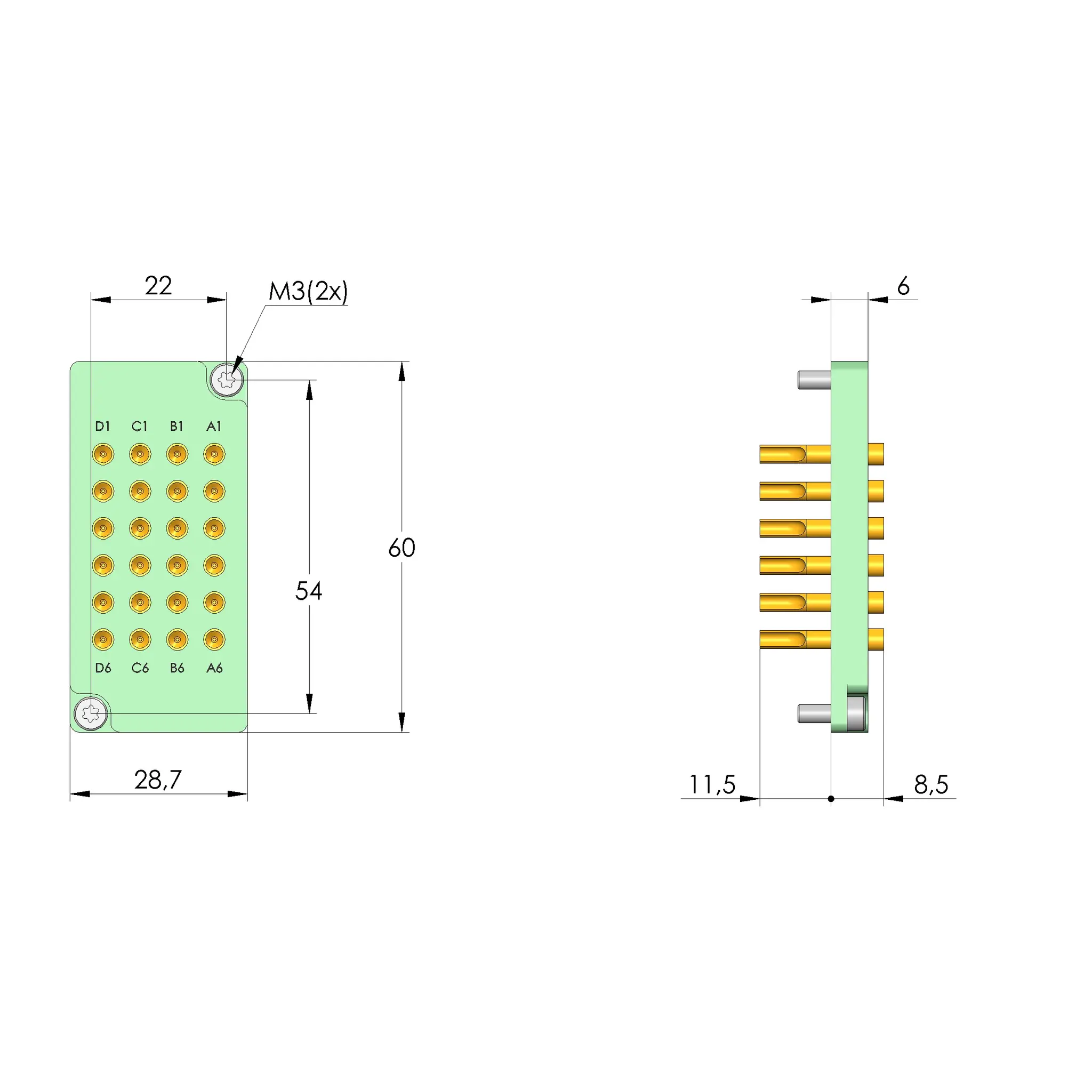 Produktfoto 1 von Ingun SB-P-HS-024-30A-1,0, Schnittstellenblock, SKU: 27620