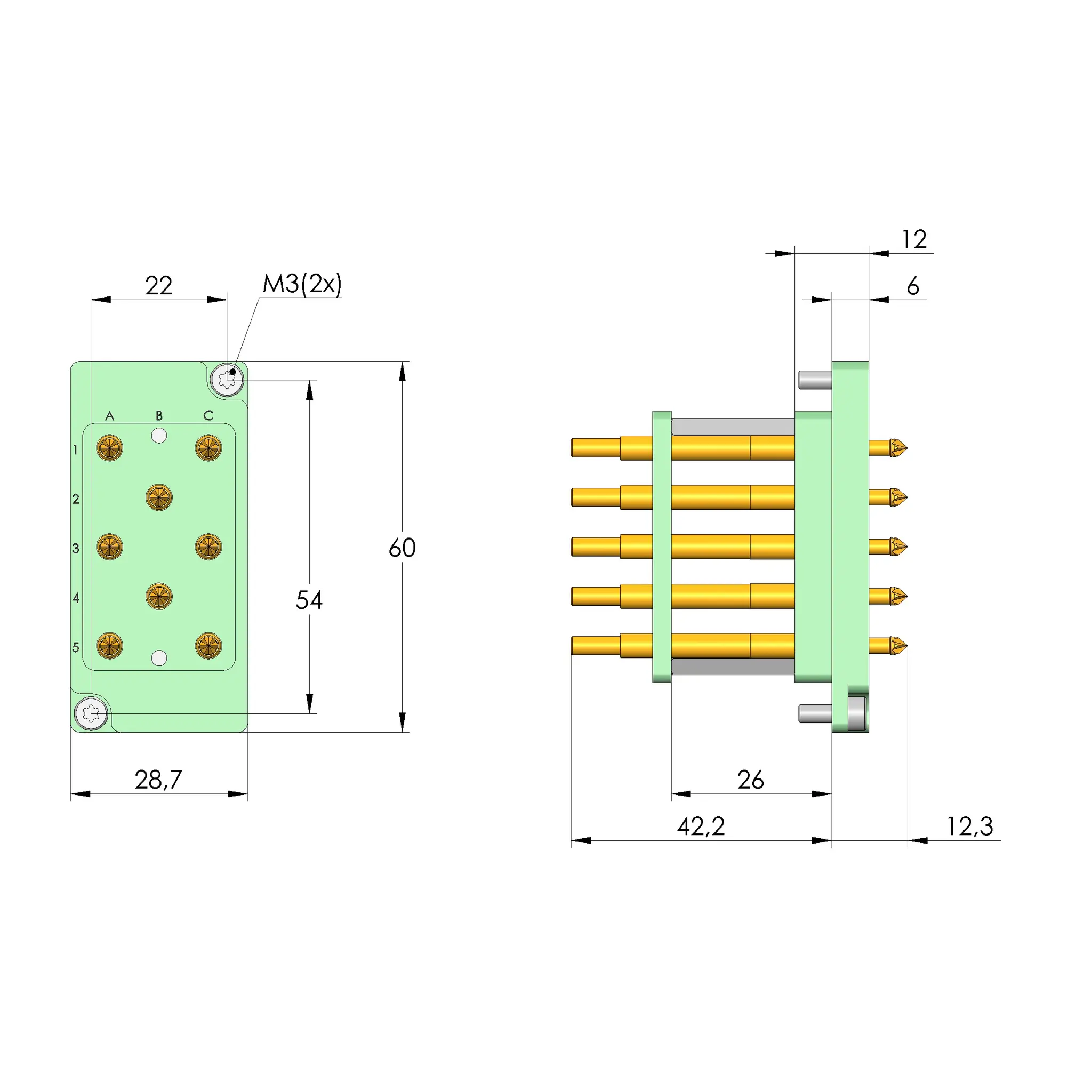Produktfoto 1 von Ingun SB-T-HS-008-50A, Schnittstellenblock, SKU: 35549