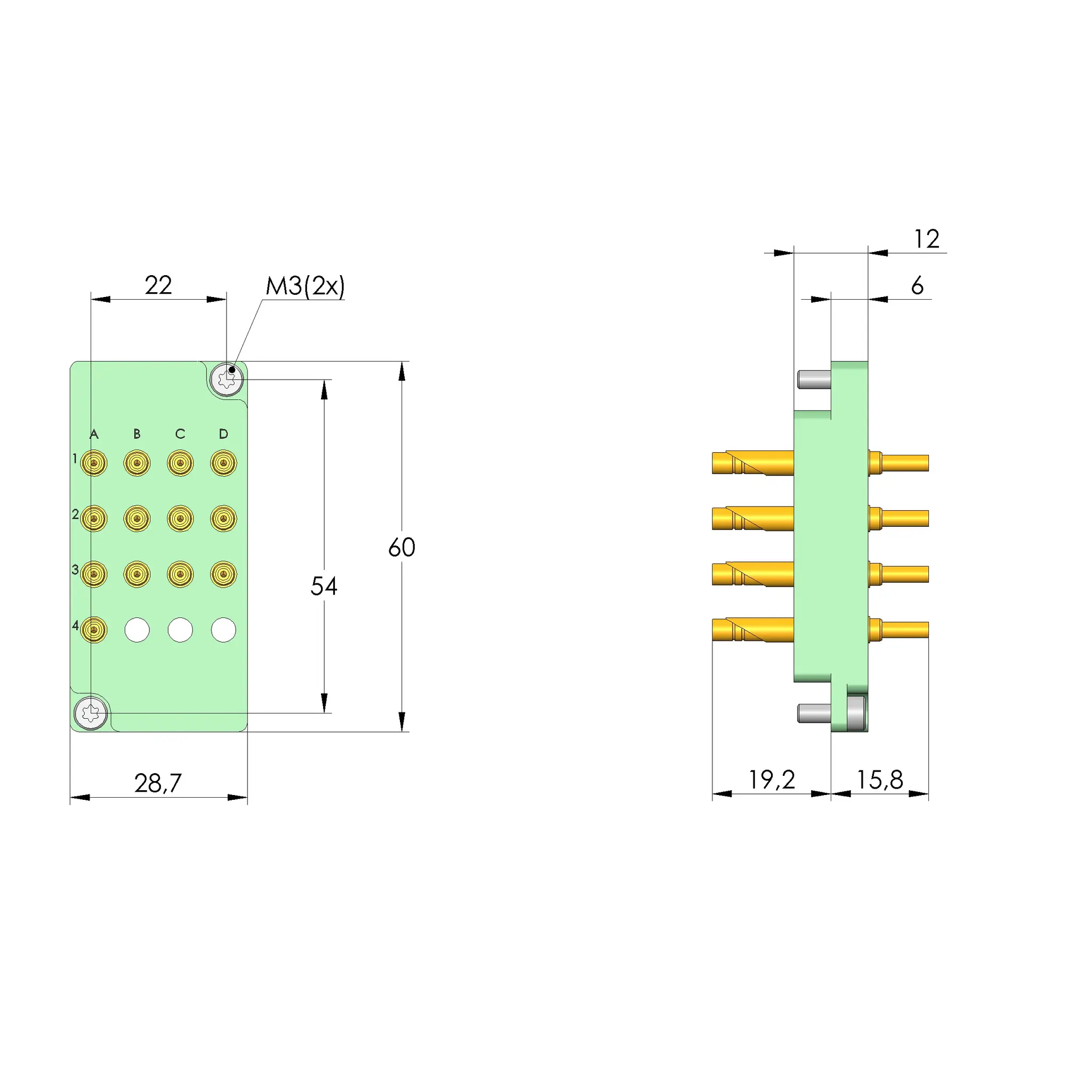 Produktfoto 1 von Ingun SB-T-HF-016-0,7GHz-13, Schnittstellenblock, SKU: 38113