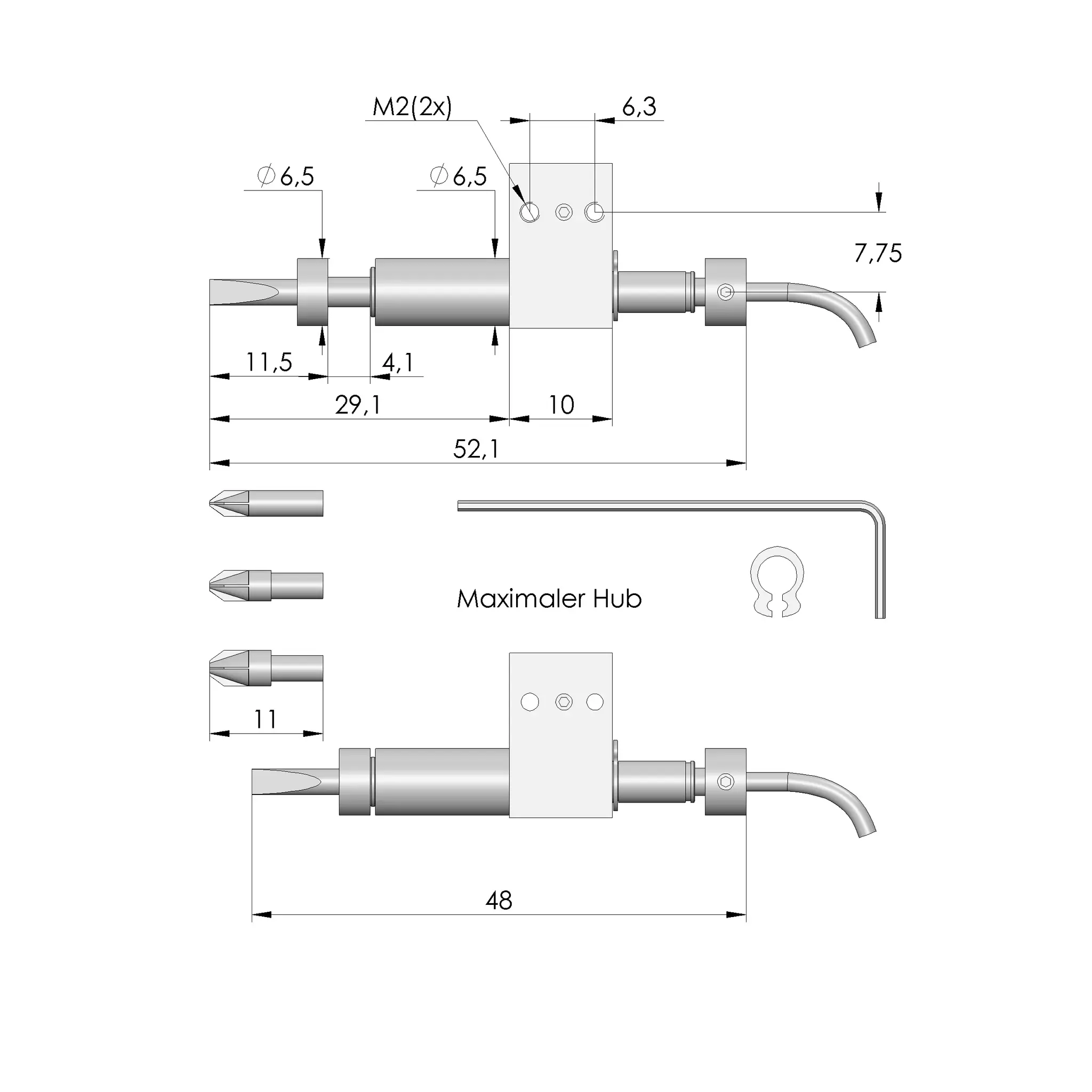 Produktfoto 1 von Ingun SBE-O-08-04-S2,5-BW1,8, Schraubereinheit, SKU: 29292