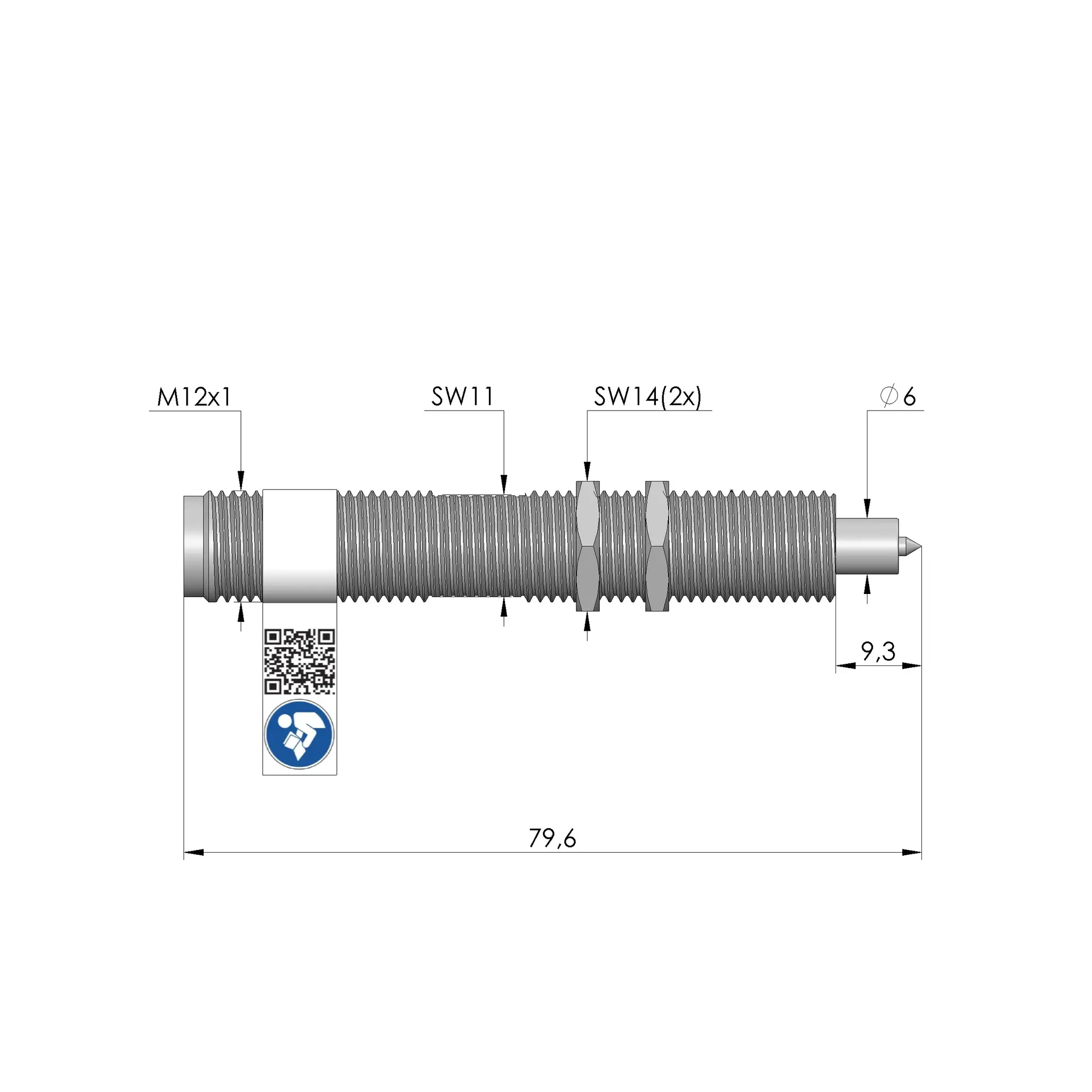 Produktfoto 1 von Ingun ME-E-R2,0-12-080-S12V, Markiereinheit, SKU: 38371
