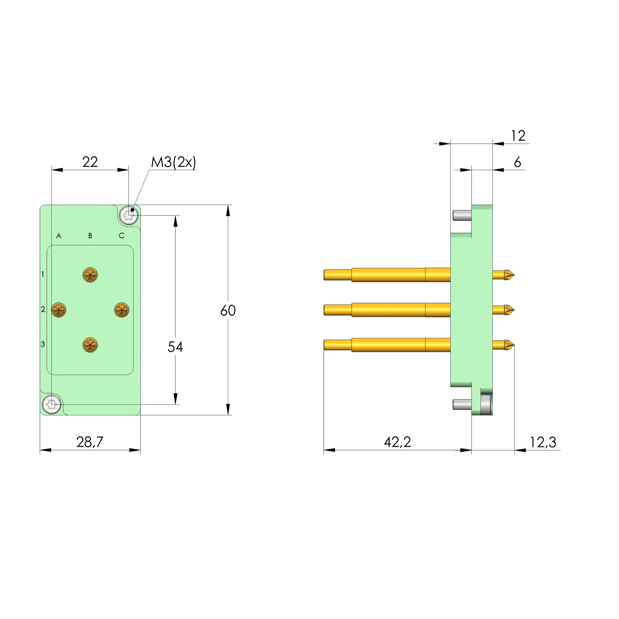 Produktfoto 1 von Ingun SB-T-HS-004-50A, Schnittstellenblock, SKU: 37699