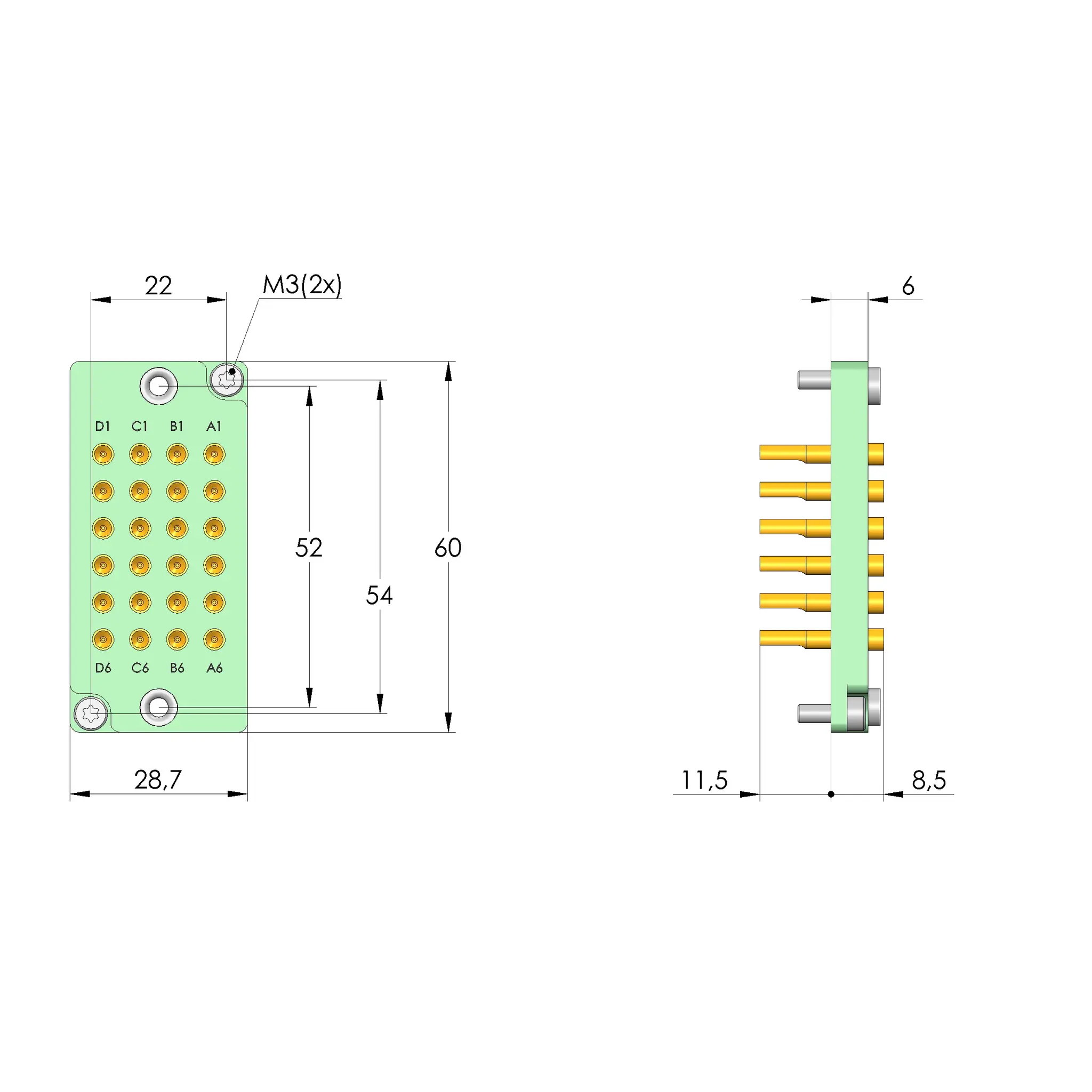 Produktfoto 1 von Ingun SB-P-HS-024-30A-1,0-Z, Schnittstellenblock, SKU: 38700