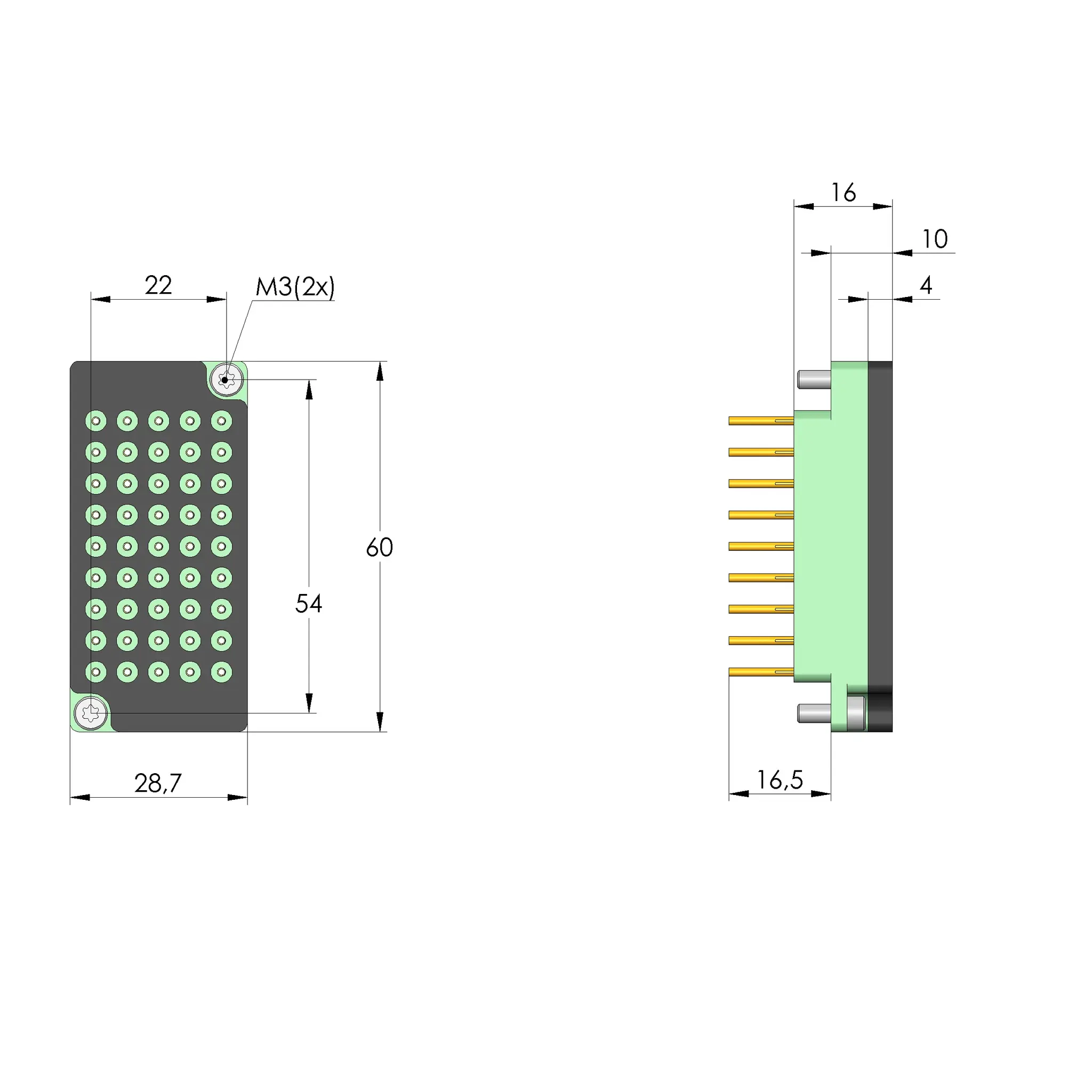 Produktfoto 1 von Ingun SB-T-LL-045-DM1,0-K, Schnittstellenblock, SKU: 41017