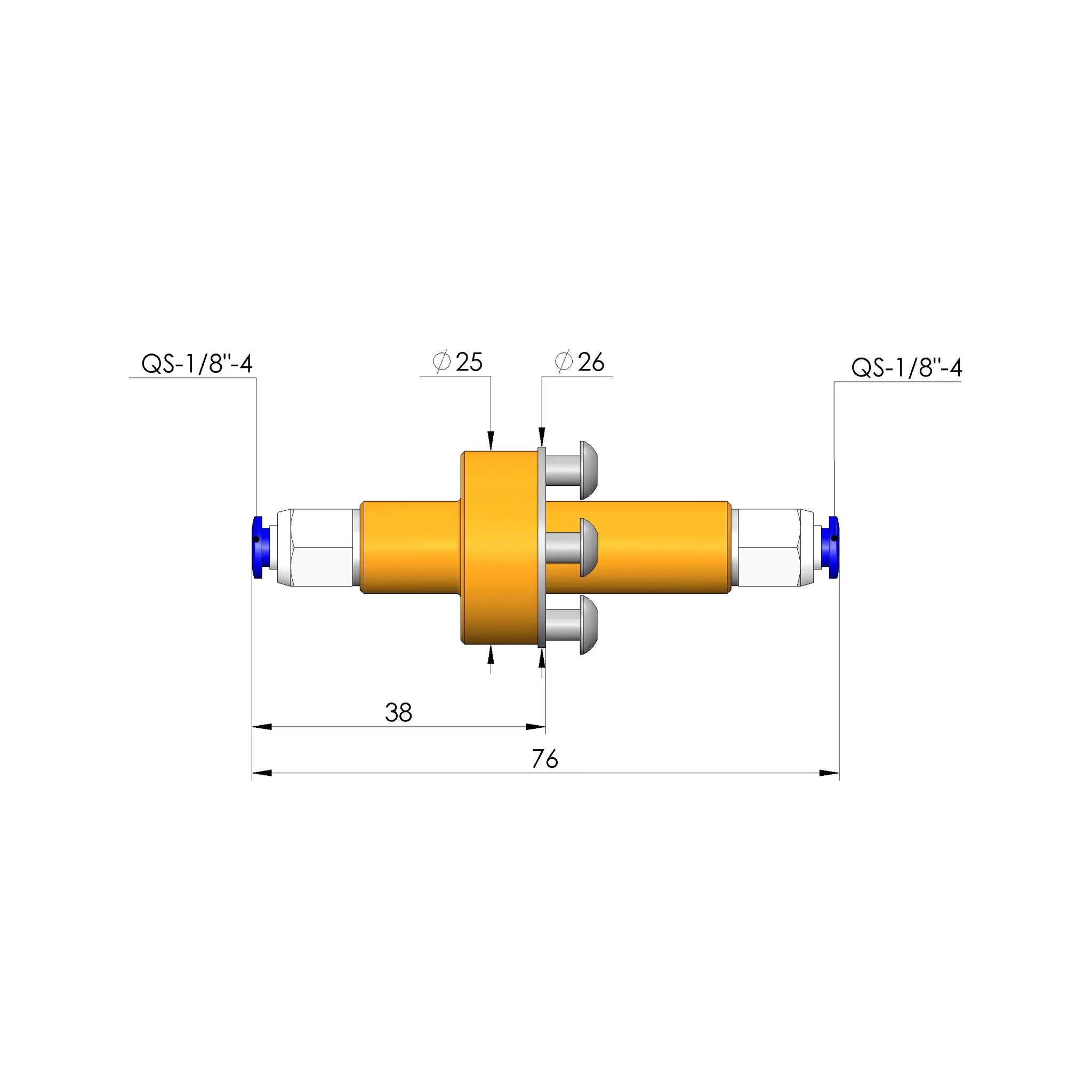 Produktfoto 1 von Ingun HF-U-D-8,5-QS4, HF-Übergabe